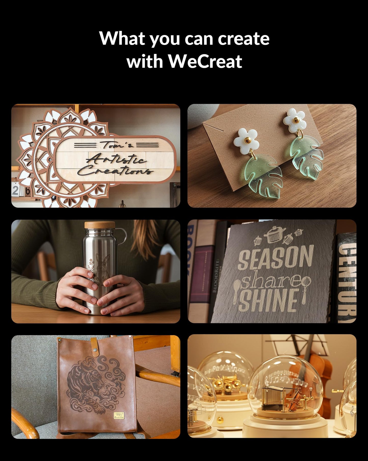 WECREAT Vision Pro 45W Laser Engraver and Cutter with Rotary Pro, HD Camera & Auto-Lifting, Laser Cutter Cuts 1” Wood, Full Enclosure Laser Engraving Machine for Tumblers, Wood and Metal, Acrylic, etc