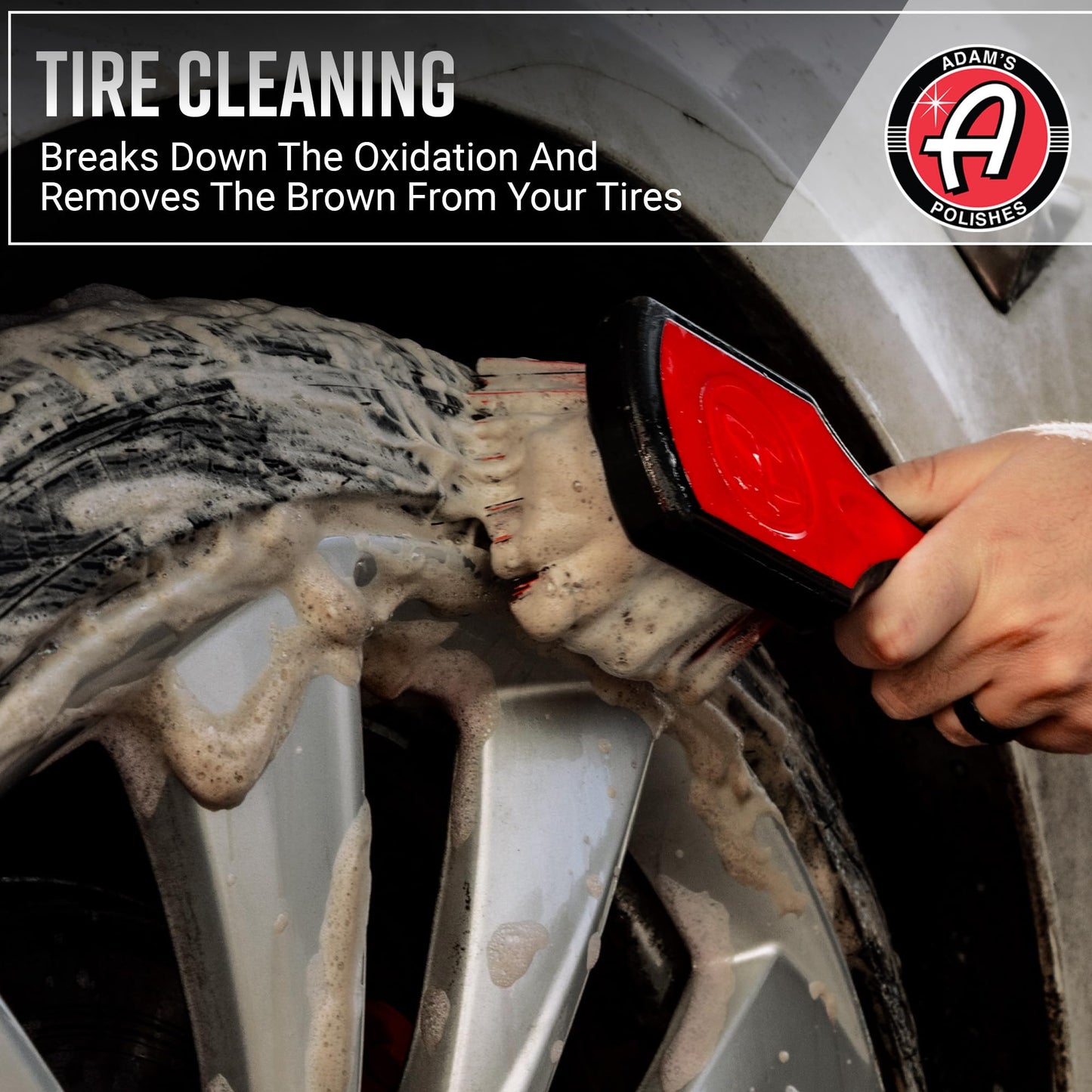 Adam's Polishes Wheel & Tire Cleaner 16oz - Professional All in One Car Wash Wheel Well Cleaning Spray for Car Detailing | Safe On Most Rim Finishes