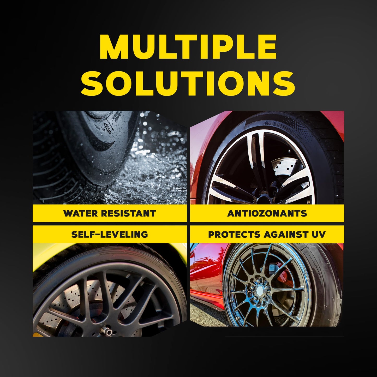 Meguiar's Hot Shine High Gloss Tire Coating, Give Tires a Deep Wet Shine and Long-Lasting Protection with an Advanced Self-Spreading Formula, 15 Oz Aerosol Spray Can