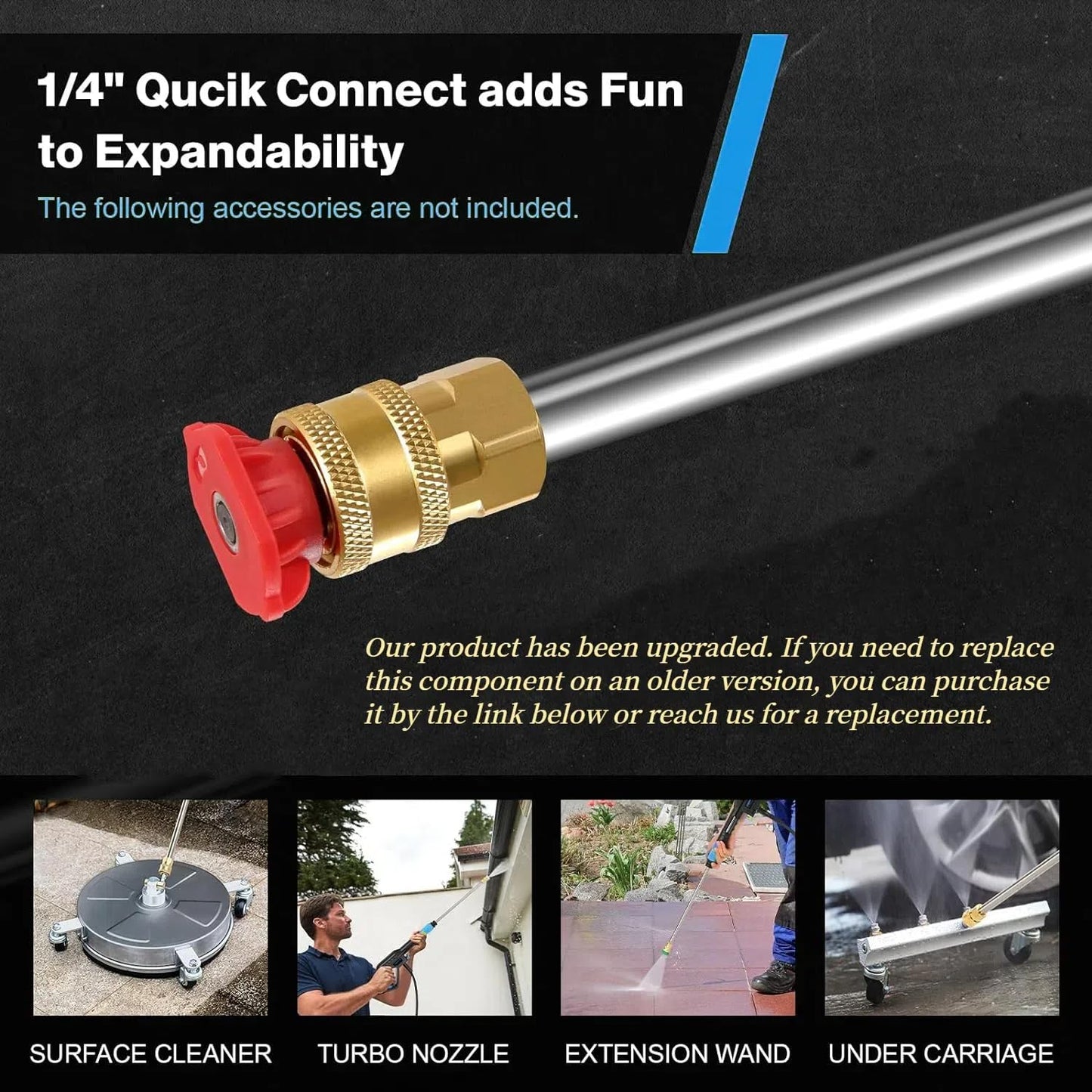 4800 PSI Pressure Cleaner- 4.0 GPM High Power Cleaner with 33FT Hose Reel, 4 Spray Tips and Soap Bottle for Car Washing, Fence Cleaning, Patio Maintenance（Upgraded）(Blue)