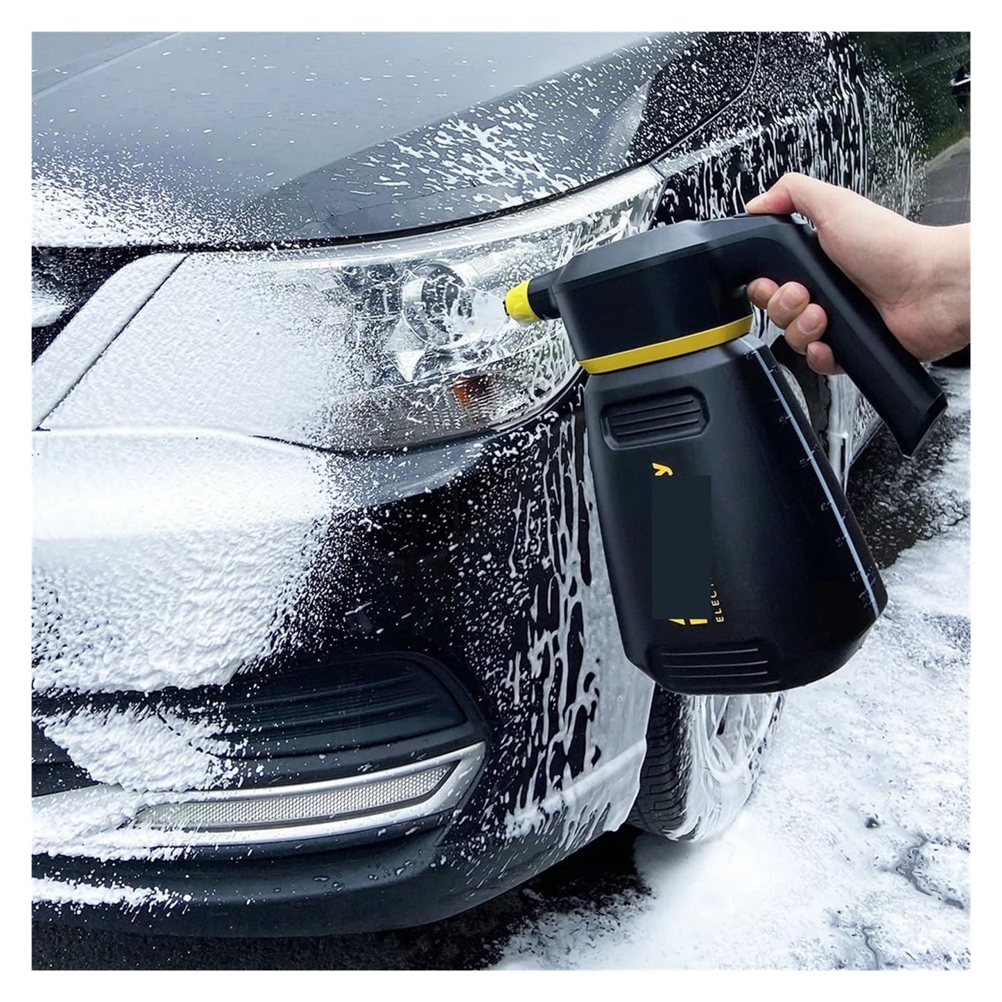 NATTCO Car Washing Kit Foam Sprayer Car Wash Motorcycle Clean Detailing Snow Cannon High Pressure Generator Lance, Gray, HUIM SHSE3 STORE-1