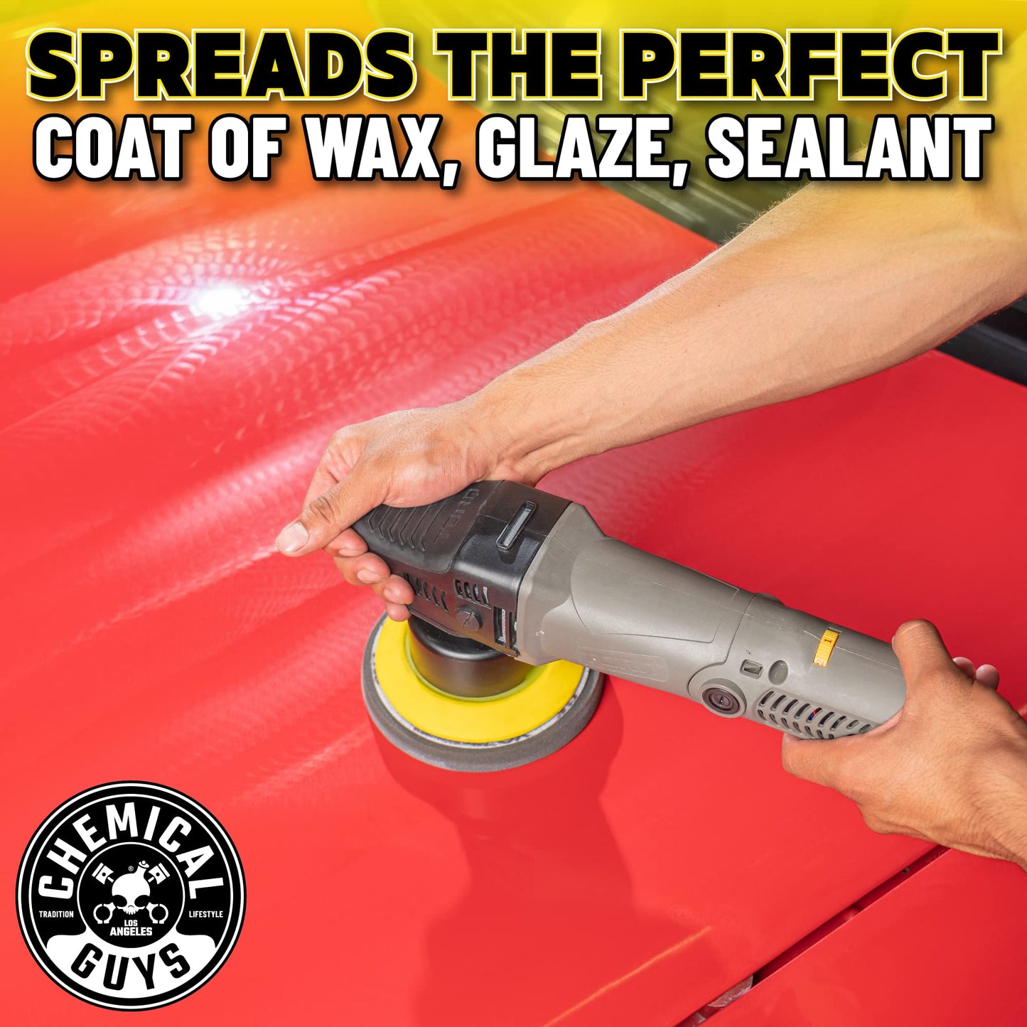 Chemical Guys BUF_503X TORQX Random Orbital Polisher, Pads, Polishes & Compounds Kit (Safe for Cars, Trucks, SUVs, & More) 700W, Orbit 8mm - 9 Items