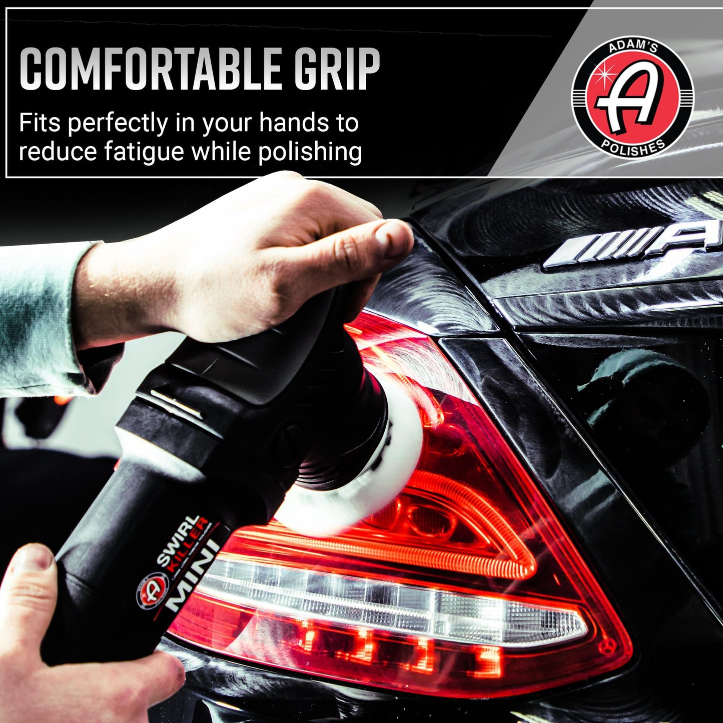 Adam's Polishes Swirl Killer 12mm Car Buffer Polisher Kit, Orbital Polishing Paint Correcting Tool, Car Scratch Remover, Correcting Polish, Use Post Car Wash Clay Bar & Pre Wax or Ceramic Coatin