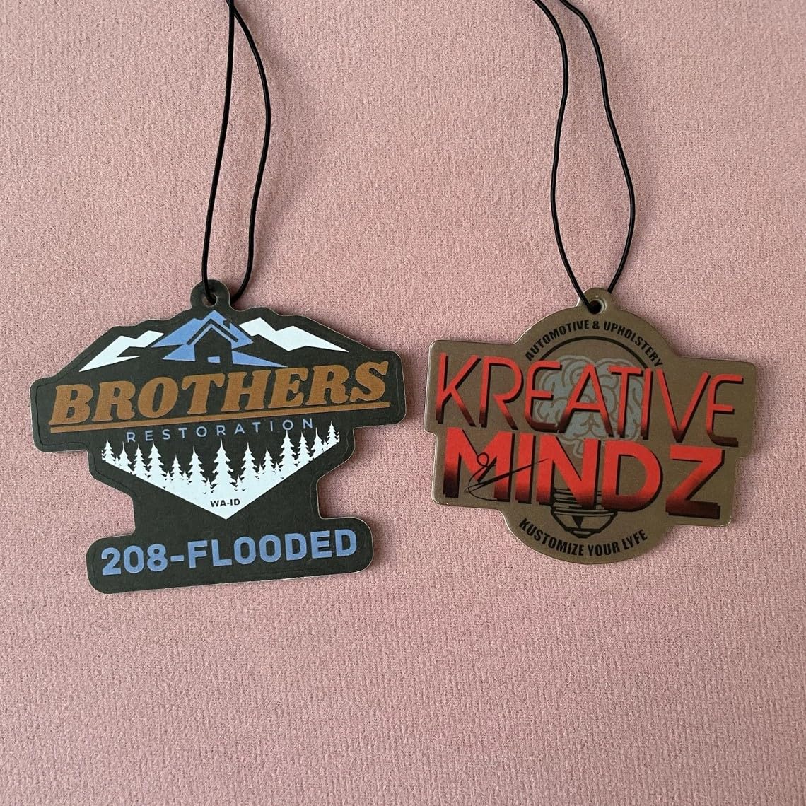 Custom Car Air Fresheners Picture Personalized Scents Air Freshener Car Deco Accessories Promotional Items with Business Logo/Text/Photo (Package: Standard Opp Bag, 200pcs)