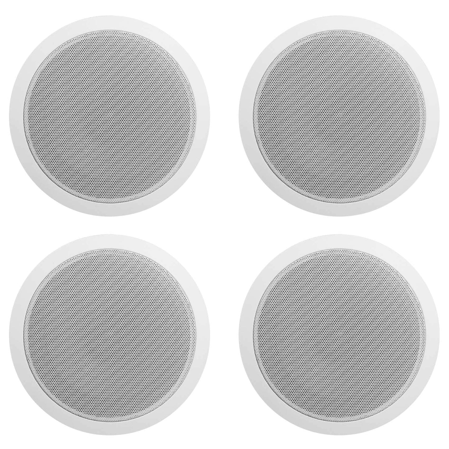 Rockville Commercial 70v Amp+(4) White 6" Ceiling Speakers 4 Restaurant/Bar/Cafe