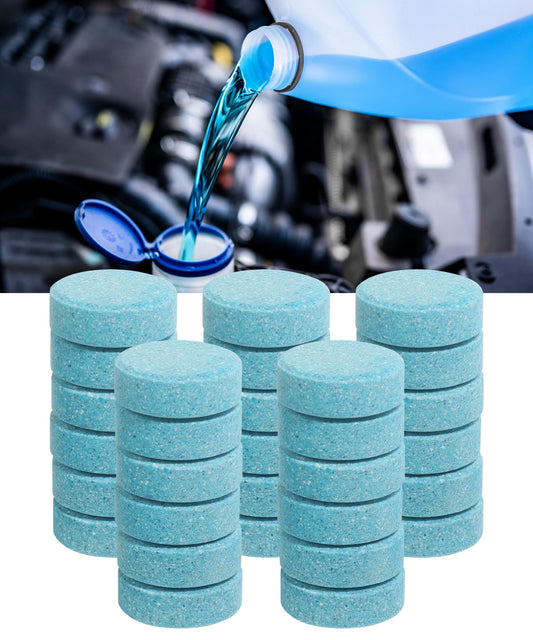 UBOG 30PCS Windshield Fluid,Windshield Washer Tablets,Car Accessories Washer Fluid Tablets,Car Windshield Washer Fluid，Concentration Wiper Fluid Tablets，Remove Glass Stains,Fit for Car Window Glass