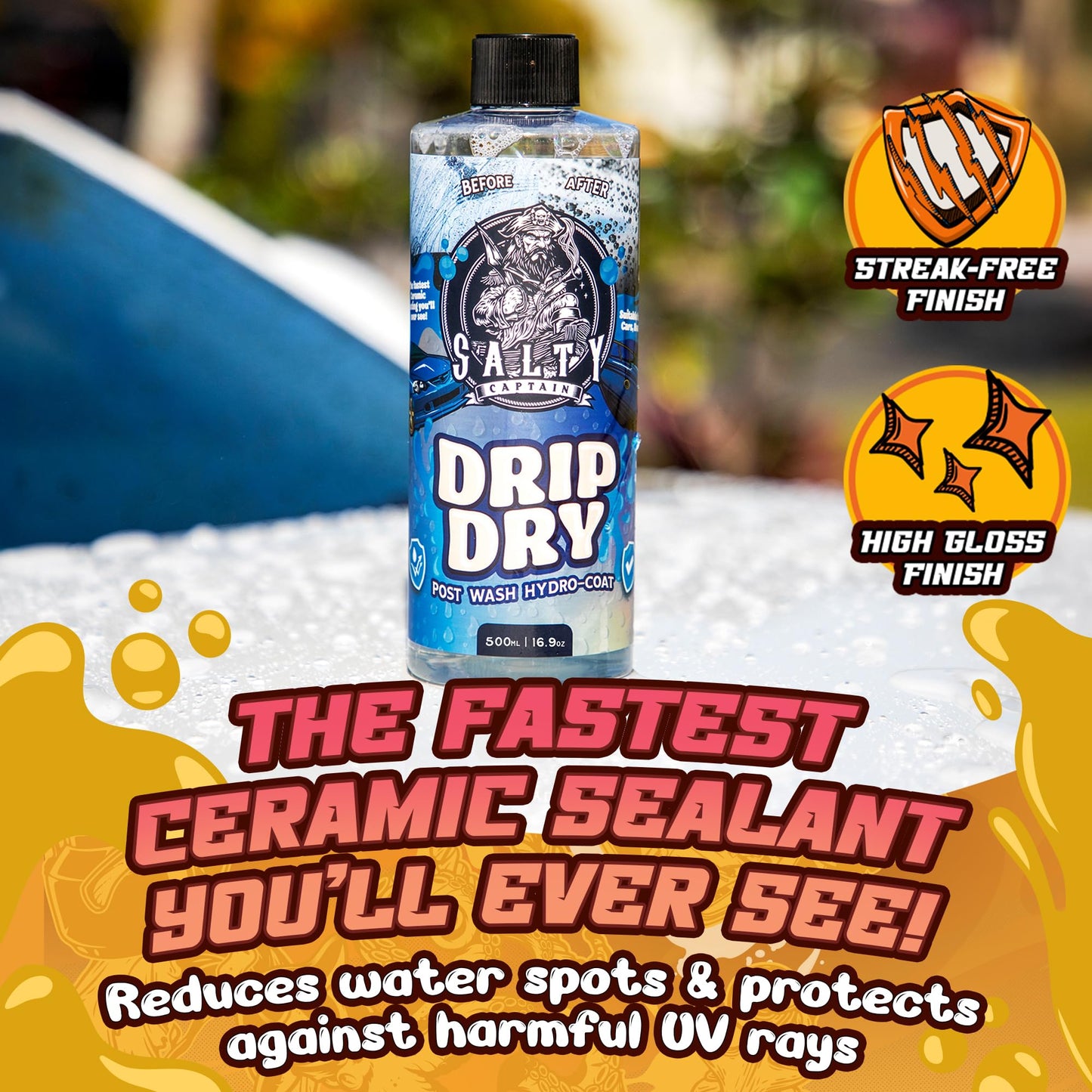 Salty Captain Mega 20-Piece DIY 4WD Cleaning Kit – All-in-One Car Detailing Kit with 2x Buckets, Towels, Brushes & 6x Cleaning Fluids – Foam Blaster compatible with Garden Hose – Premium Quality