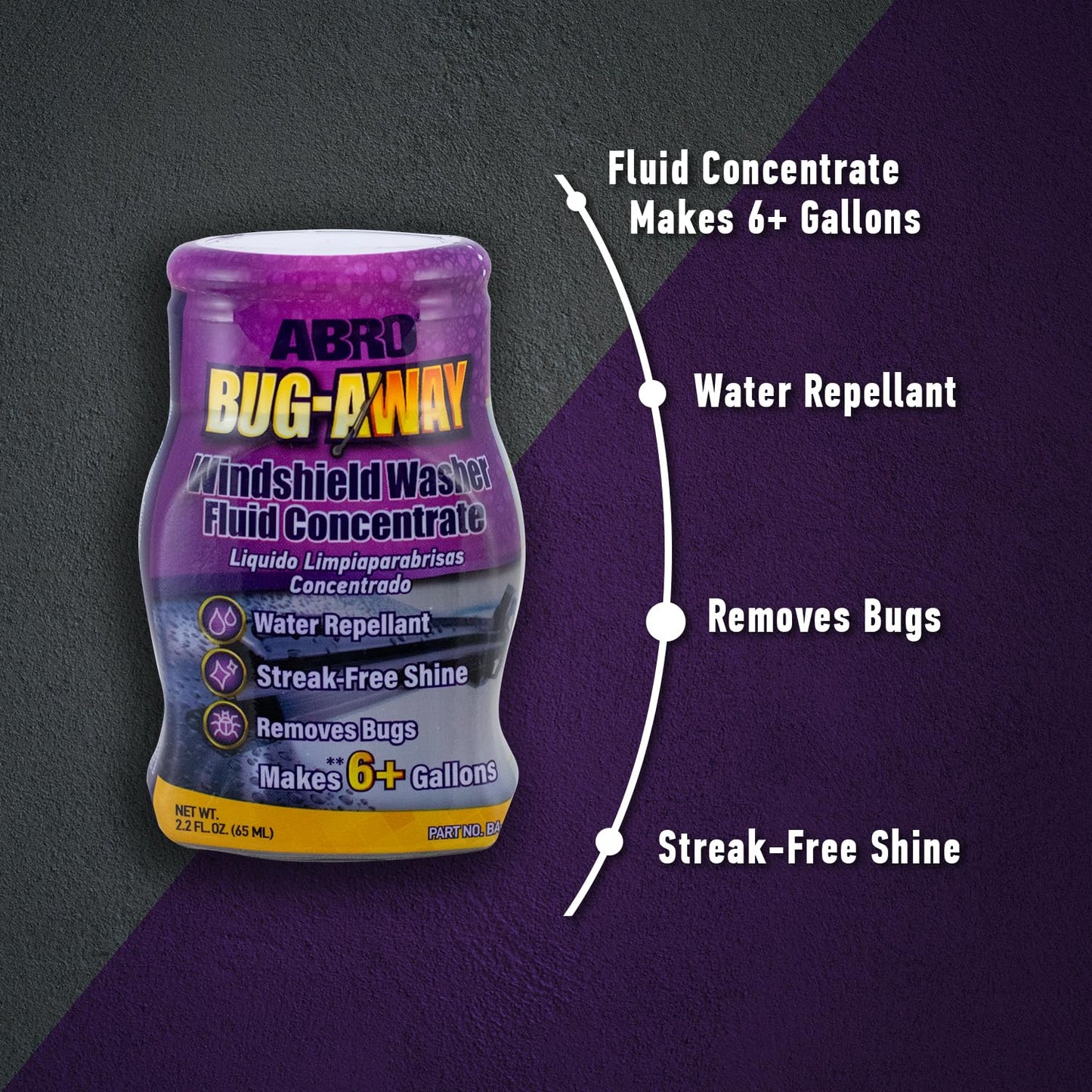 ABRO Bug-Away Windshield Washer Fluid Concentrate