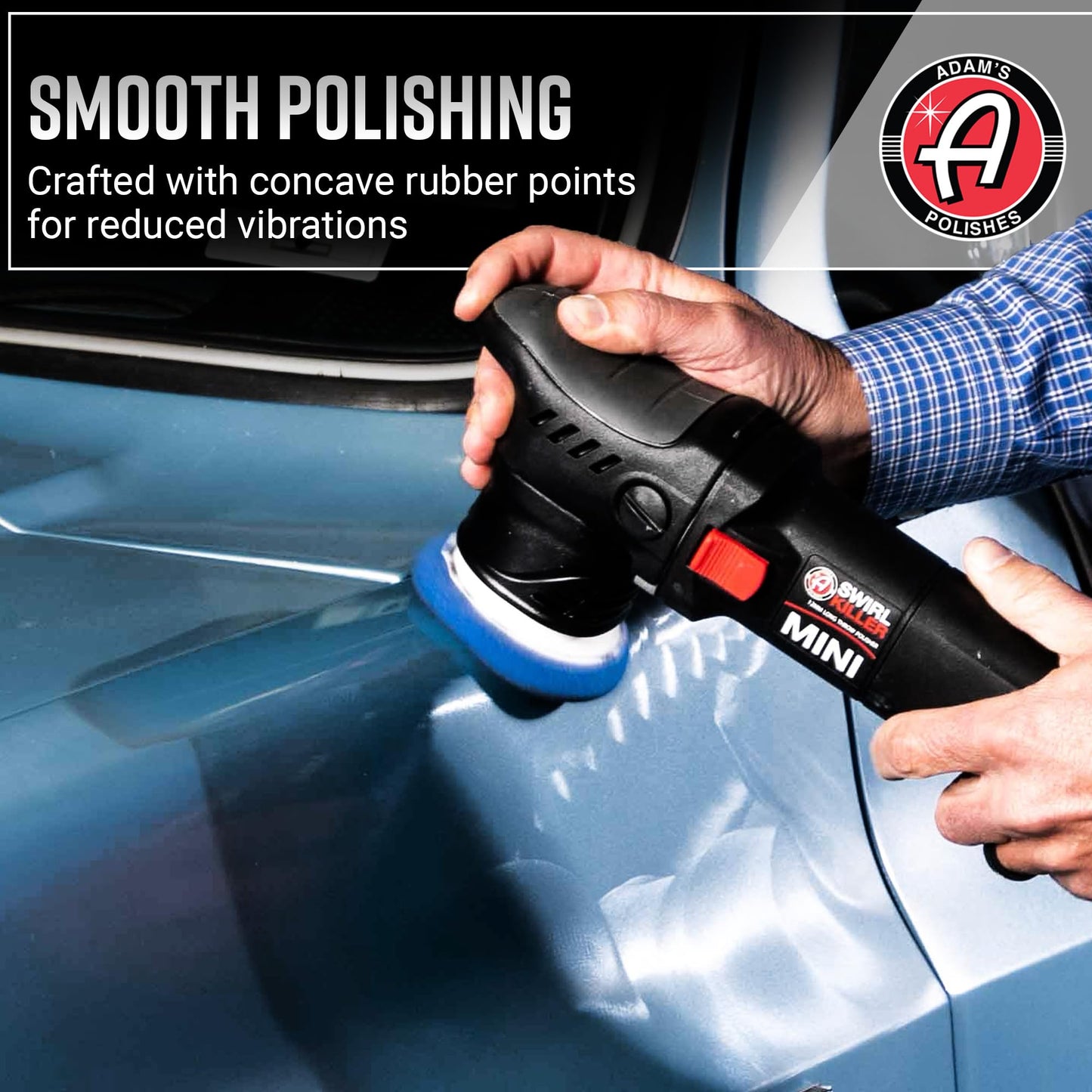 Adam's Polishes Swirl Killer 12mm Car Buffer Polisher Kit, Orbital Polishing Paint Correcting Tool, Car Scratch Remover, Correcting Polish, Use Post Car Wash Clay Bar & Pre Wax or Ceramic Coatin