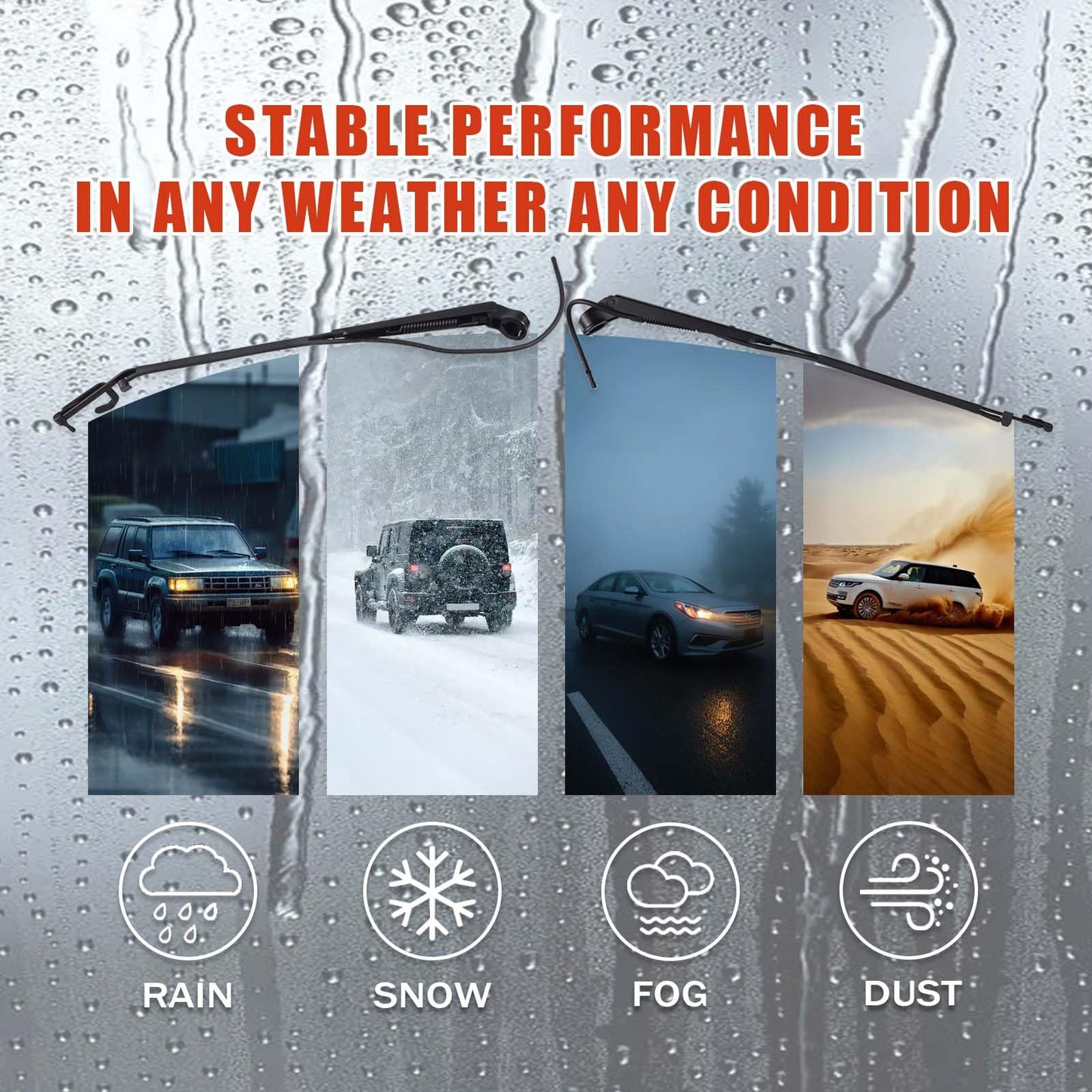 OLIMPOCICLI 1969 (Late) - 1982 Corvette Windshield Wiper Arms Pair C3 NEW