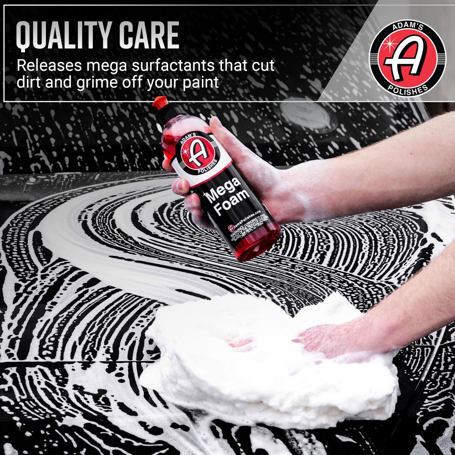 Adam’s Mega Foam (5 Gallon) - Detailing pH Neutral Car Soap For Car Washing, Concentated For Use In Car Wash Bucket, Foam Cannon & Foam Gun, Won't Strip Car Wax, Sealant or Ceramic Coating