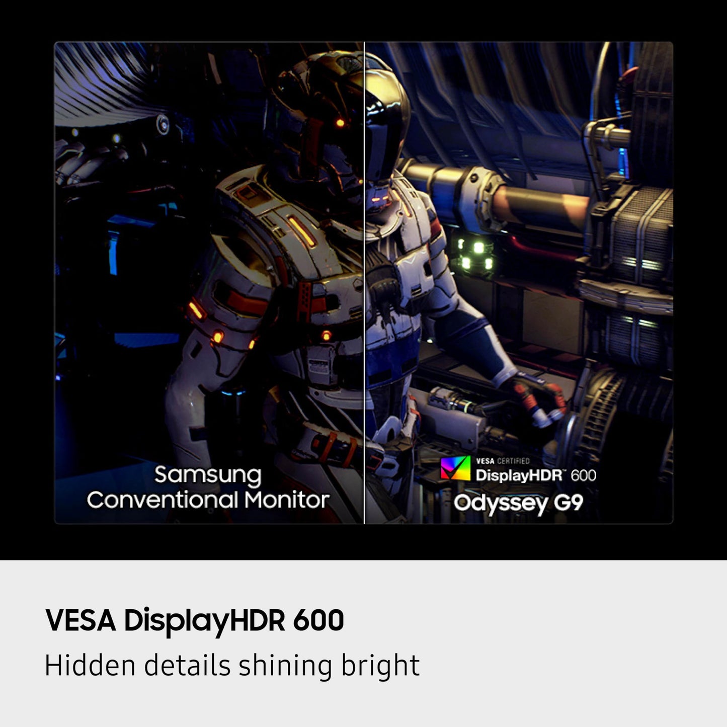 SAMSUNG 49-inch Odyssey G9 (G91F) DQHD, 144Hz, Curved Gaming Monitor, Ultra-Wide 32:9 Screen, DisplayHDR 600, AMD FreeSync™ Premium Pro, Ergonomic Stand, LS49FG910ENXZA, 2025