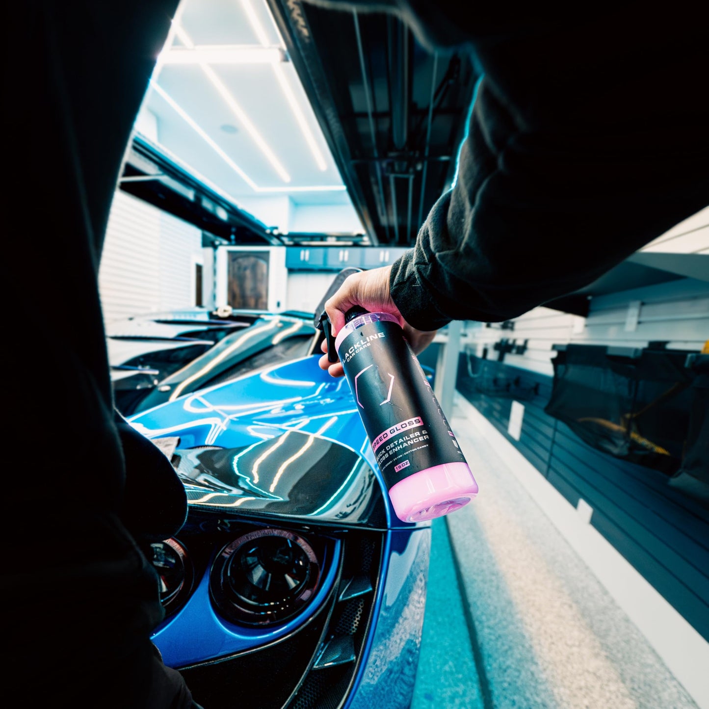 Blackline Car Care - Speed Gloss Quick Detailer & Shine Spray - Versatile, Fast Cleaning for a Streak-Free, Glossy Finish on All Vehicle Surfaces (16 Fl Oz)