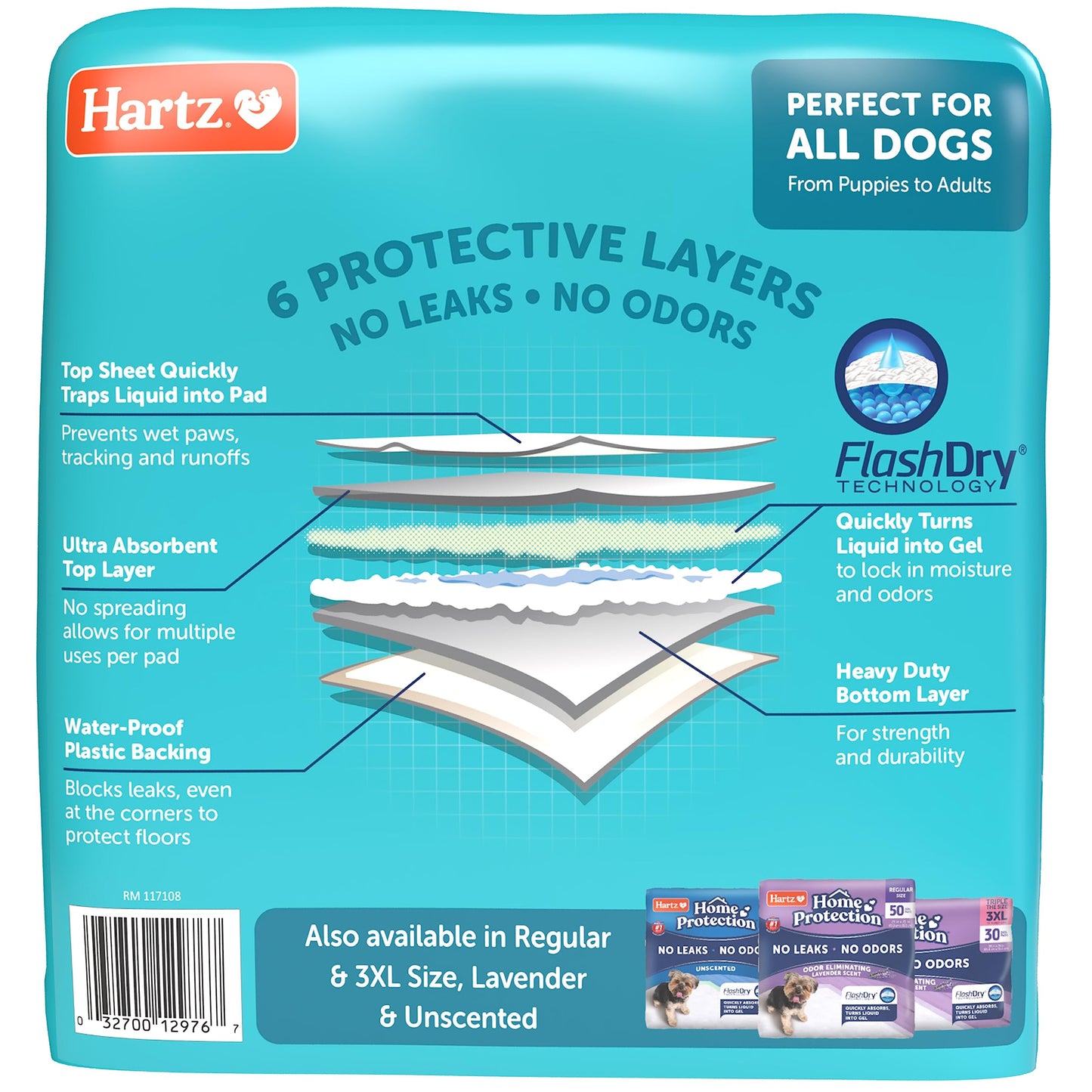 Hartz Home Protection Mountain Fresh Scented Dog Pads, XXL 20 Count, Super Absorbent & Won't Leak, Odor Eliminating