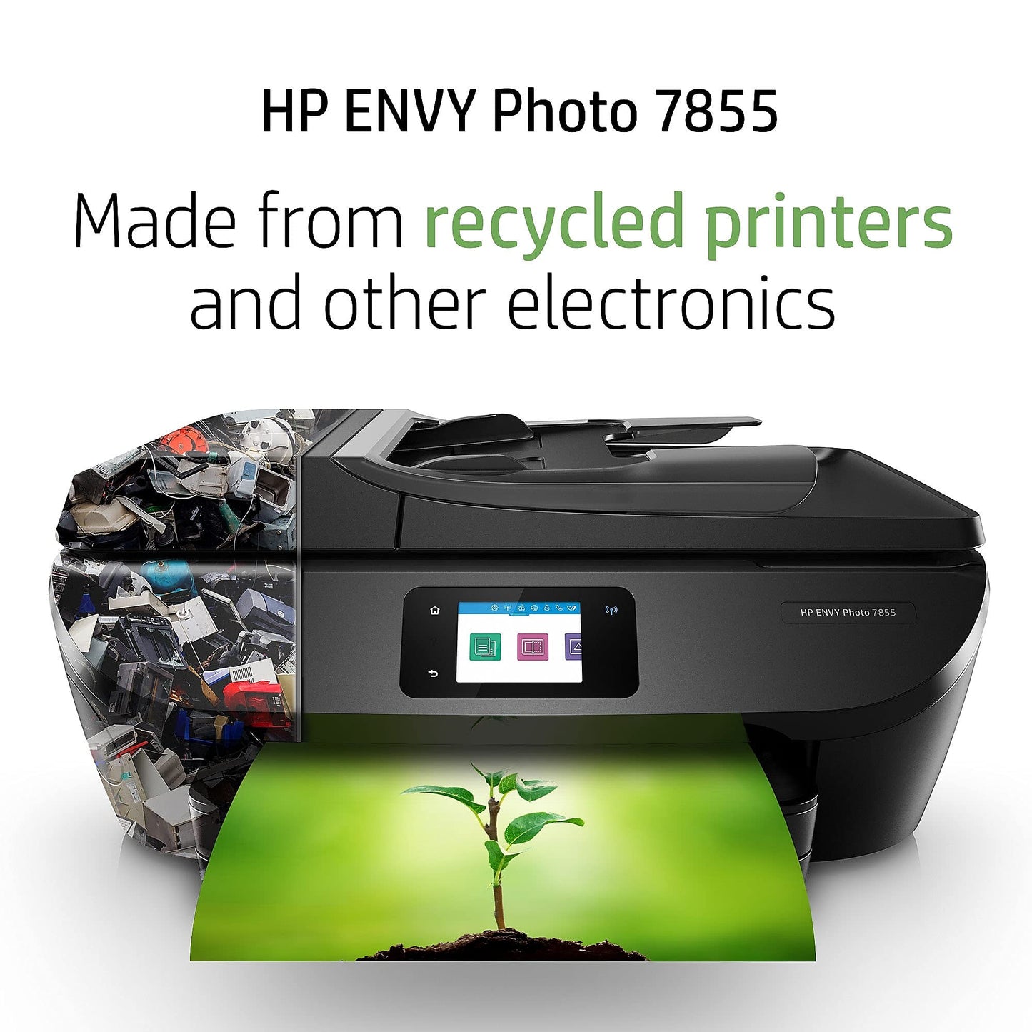 HP ENVY Photo 7855 All in One color Photo Printer with Wireless Printing, HP Instant Ink ready, Works with Alexa (K7R96A)