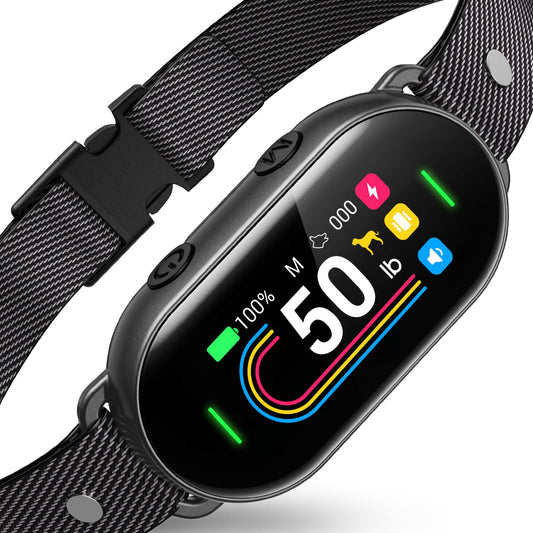 SKBAK Smart Dog Bark Collar, for Small Medium Large Dogs 10-100lbs, Automatic Dog Training Collar to Decrease Barking, Anti Barking Device with 4 Training Modes, More 8 Sensitivity Levels, Black