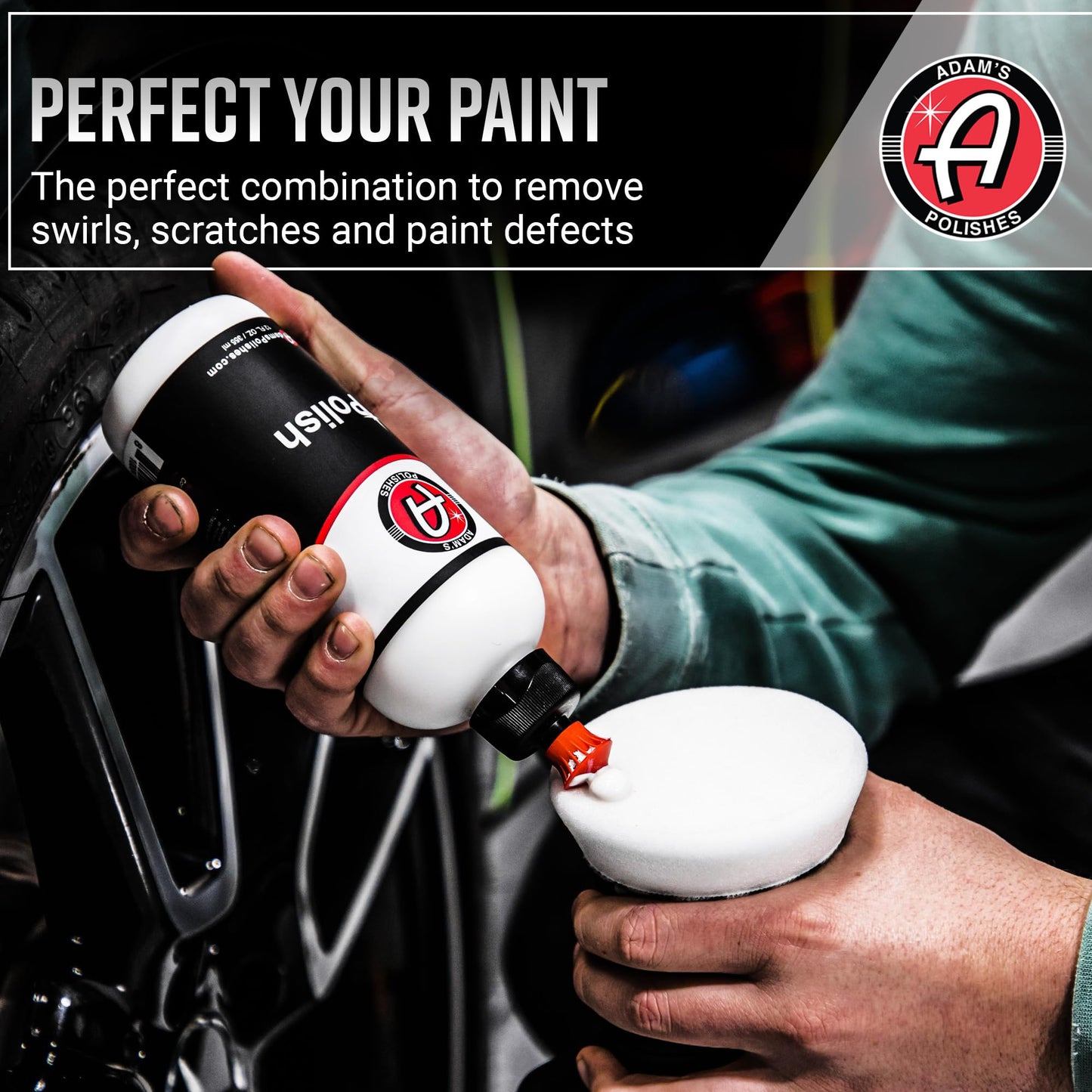 Adam's Polishes Swirl Killer 12mm Car Buffer Polisher Kit, Orbital Polishing Paint Correcting Tool, Car Scratch Remover, Correcting Polish, Use Post Car Wash Clay Bar & Pre Wax or Ceramic Coatin