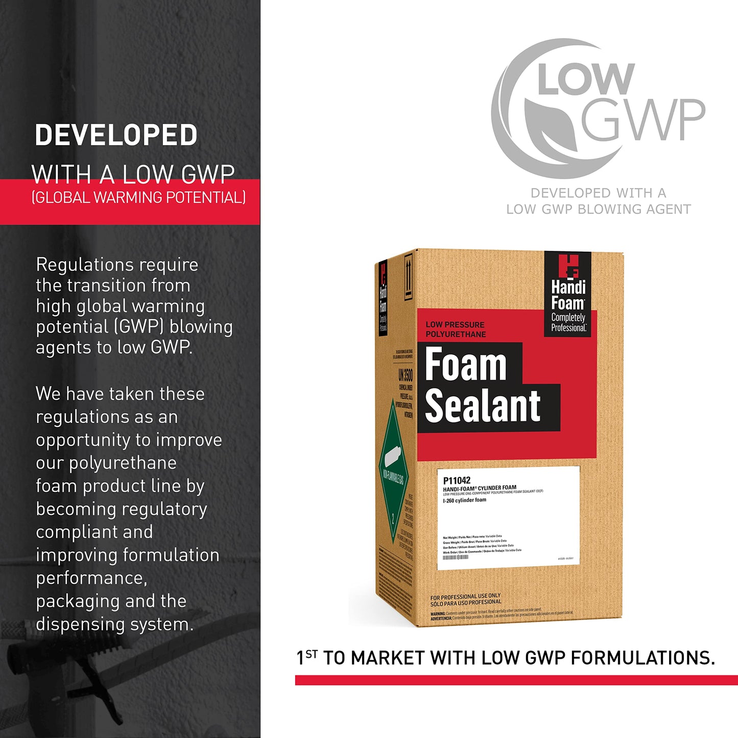 HANDIFOAM (HFO) Cylinder Foam SEALANT W/Accessories I-260