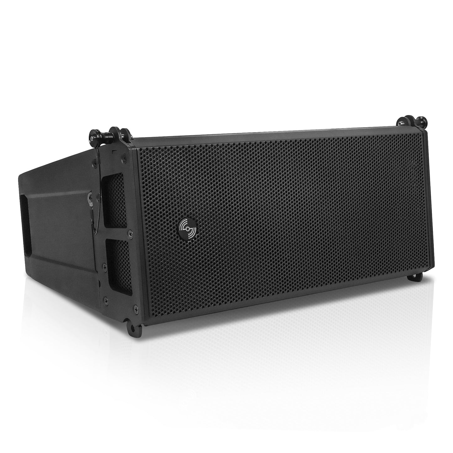 Sound Town ZETHUS Series Powered Line Array Speaker System with Four Dual 6.5-inch Line Array Speakers, One Flying Frame, Black (ZS-A26X4F)