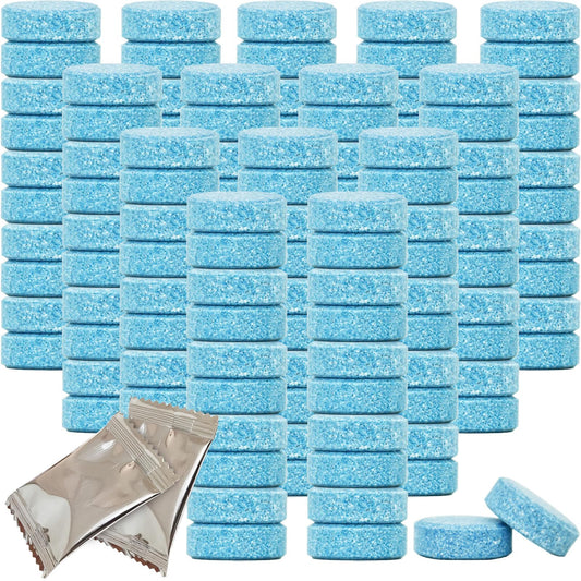 Beieverluck 400 Pieces Car Windshield Washer Fluid Concentrated Tablets Solid Windshield Effervescent Wiper Tablet for Car Room Kitchen Window Glass Cleaning