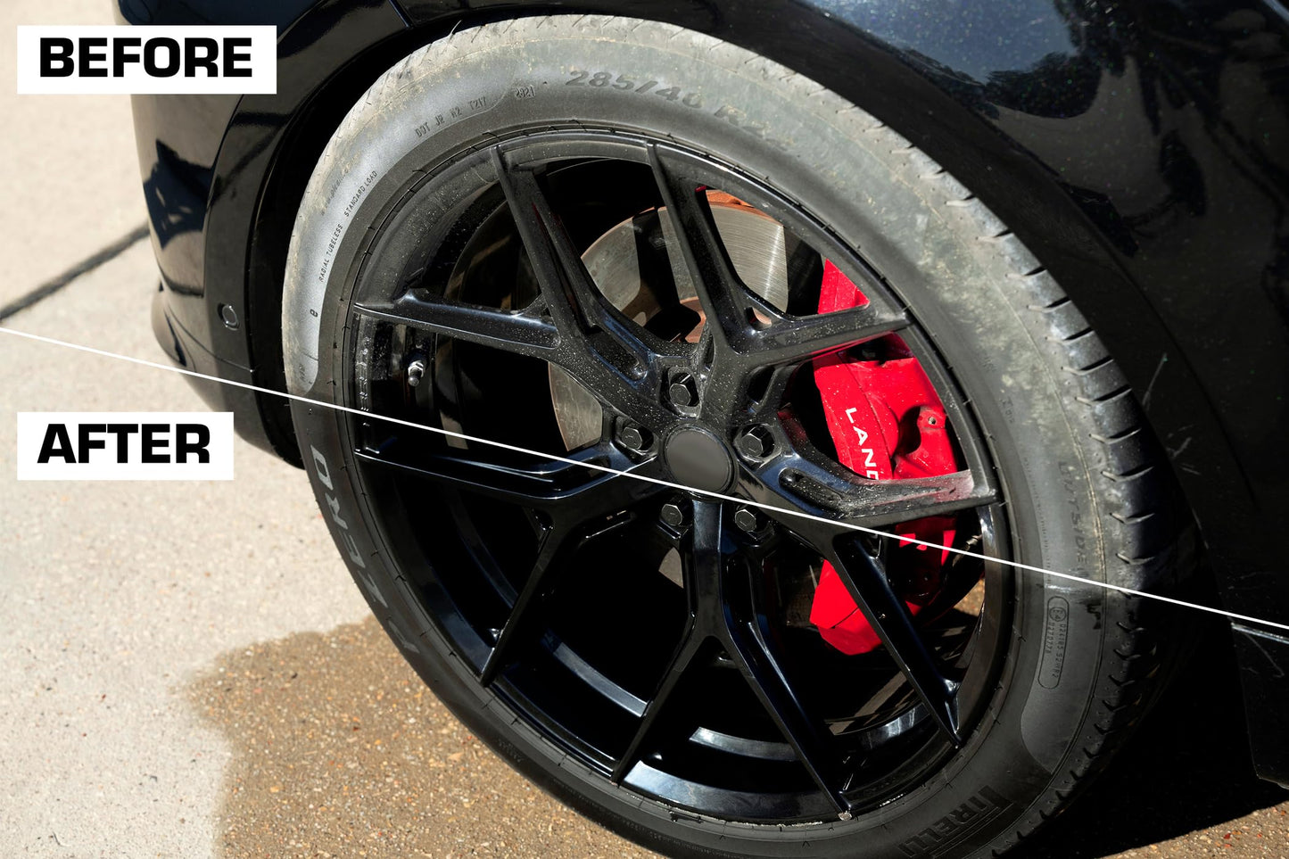 Black Magic 120217 Tire Wet, 23oz (Pack of 2) - Specially Formulated Tire Shine Applicator Cleaner to Keep Them Looking Wet, Black, and Glossy with One Quick Spray – Long-Lasting Protection for Tires