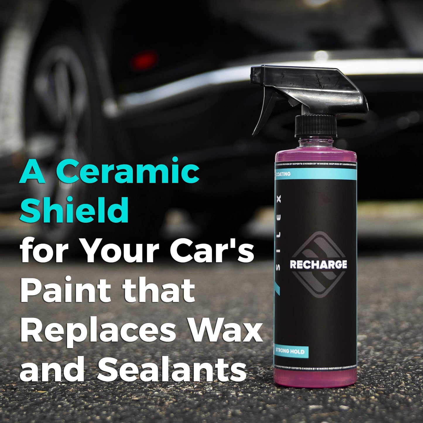 HydroSilex Recharge Car Ceramic Coating - Protective Ultra Hydrophobic Ceramic Detail Spray Replaces Wax & Sealants - DIY Friendly Car Care Products That Provide 6 Months of Protection - 128 Ounces