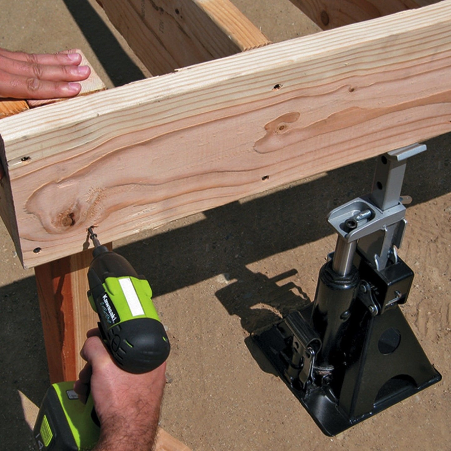 Powerbuilt 3 Ton All-in-One Hydraulic Bottle Jack and Jackstand in One Unit, Compact, Wide Base, 11-21 Inch Range, Eliminates Jackstands, for Unibody, Trucks, SUVs, RVs, Cars, Trailers, ASME - 640912