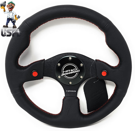 New NRG Innovations Reinforced Series Steering Wheel RST-007R + U.S. Performance Lab Air Freshener