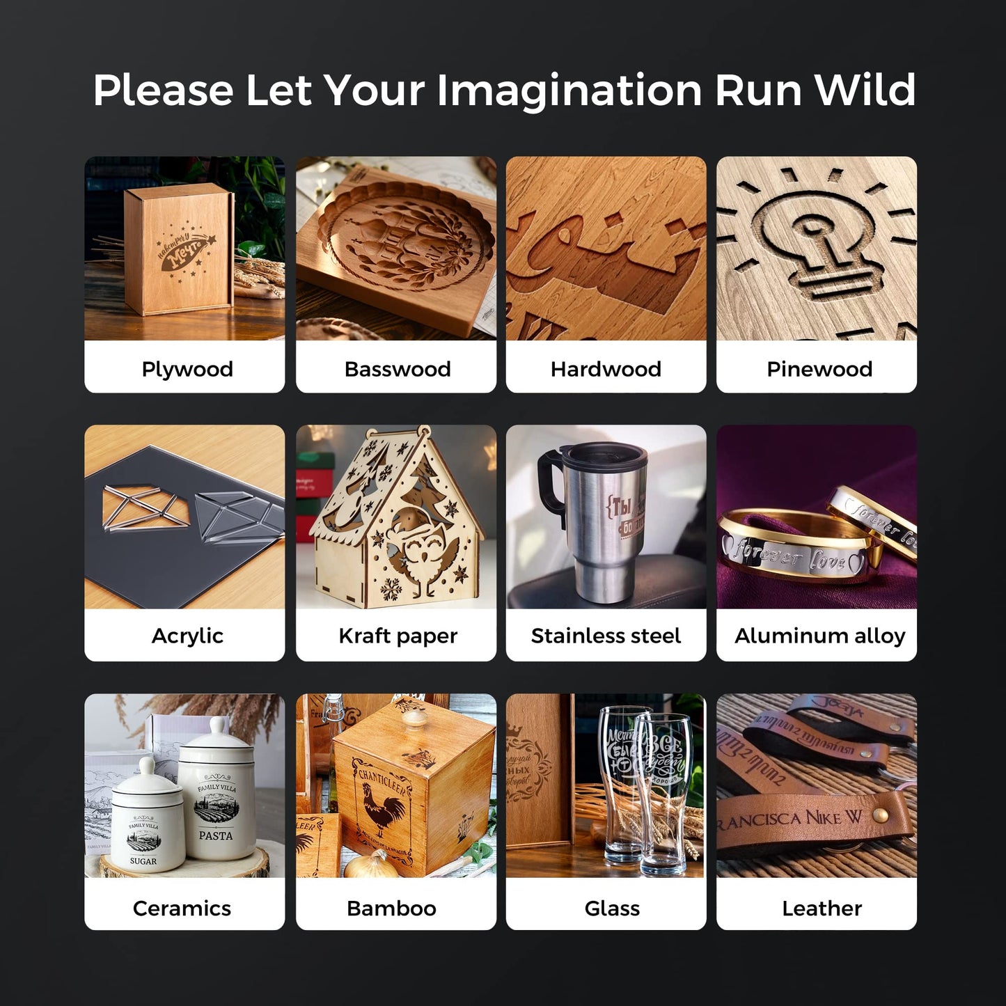 Longer RAY5 Laser Engraver, Laser Engraver 10W Output Power, 3.5” Color Touch Screen, App Offline Control, DIY Engraver Tool for Metal/Glass/Wood Engraving Area 15.75"x15.75"