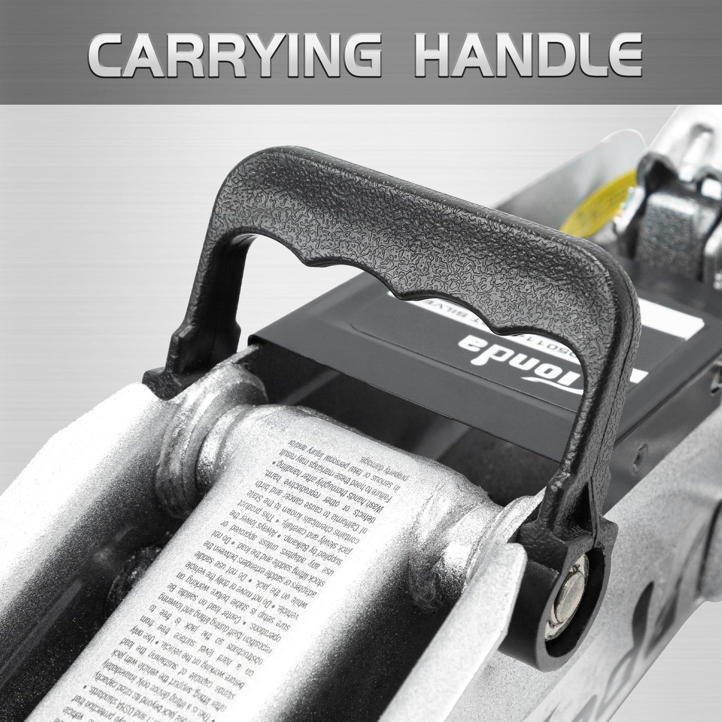 TONDA Floor Jack, Hydraulic Portable Car Lift Jack, 1.5 Ton (3,000 lb) Capacity (Silver)