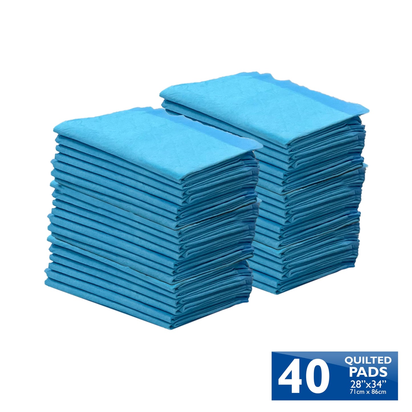 Four Paws Wee-Wee Superior Performance Unscented Extra-Large Pee Pads for Dogs & Puppies, Quilted Leak-Proof Dog Housebreaking Potty Training Floor Protection, 28" x 34", 40 Count