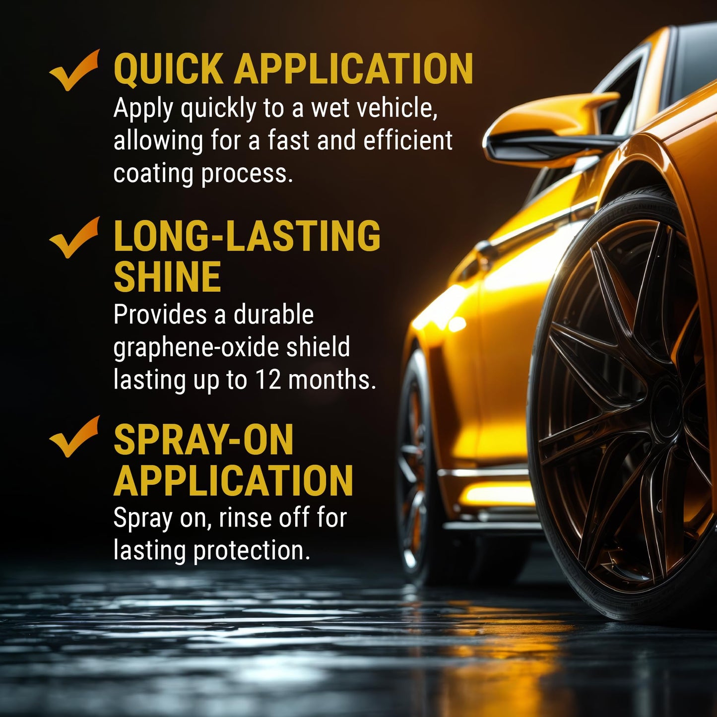 McKee's 37 - Hydro Graphene Ceramic Coating | Easy Spray On Ceramic Coating for Cars | Extreme Shine, Hydrophobic Protection & UV Resistance (128 oz)