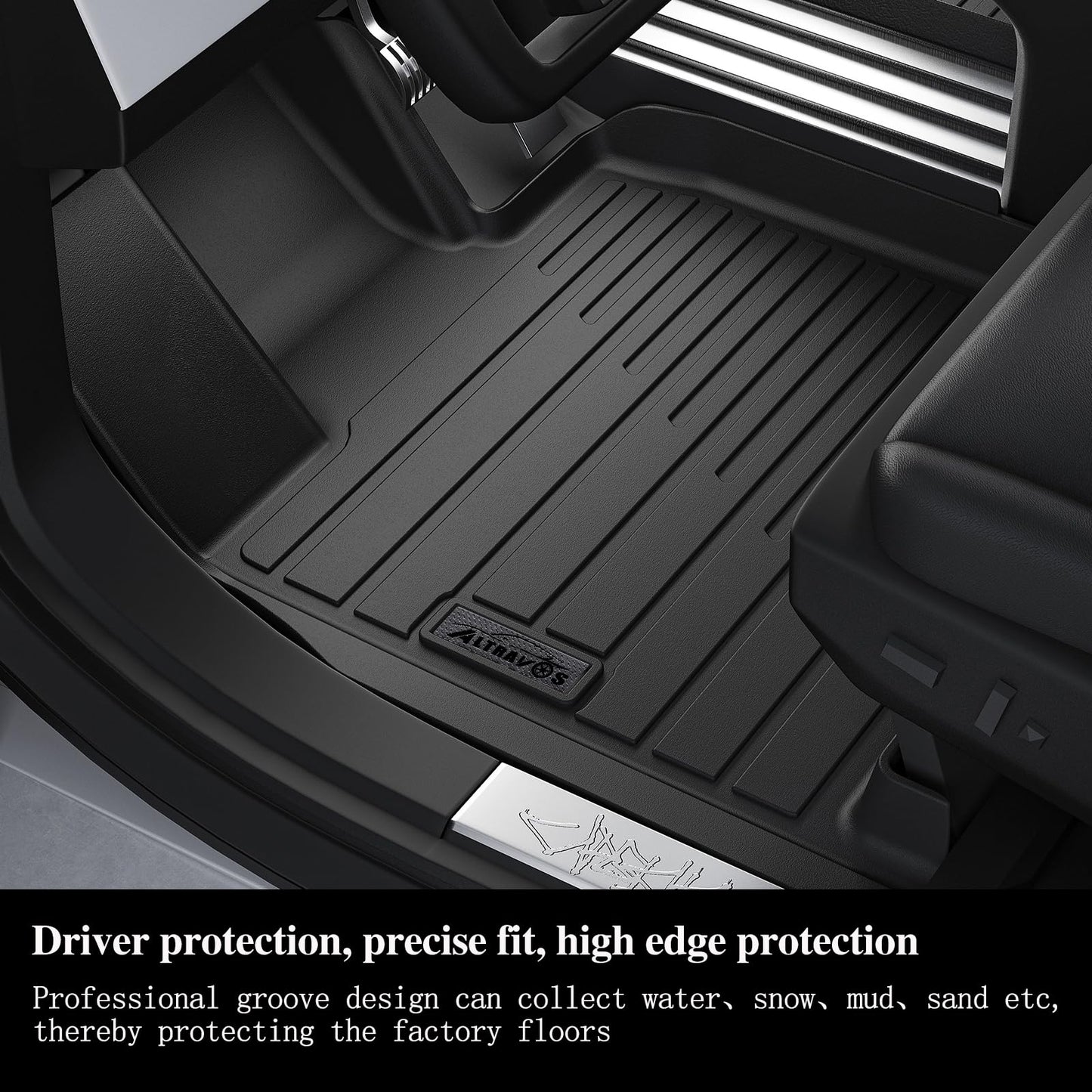 AltraVos Floor Liners & Large Cargo Liners for 2016-2020 Kia Sorento 7 Seats with Backrest Protection,TPE All Weather Protection Car Mats