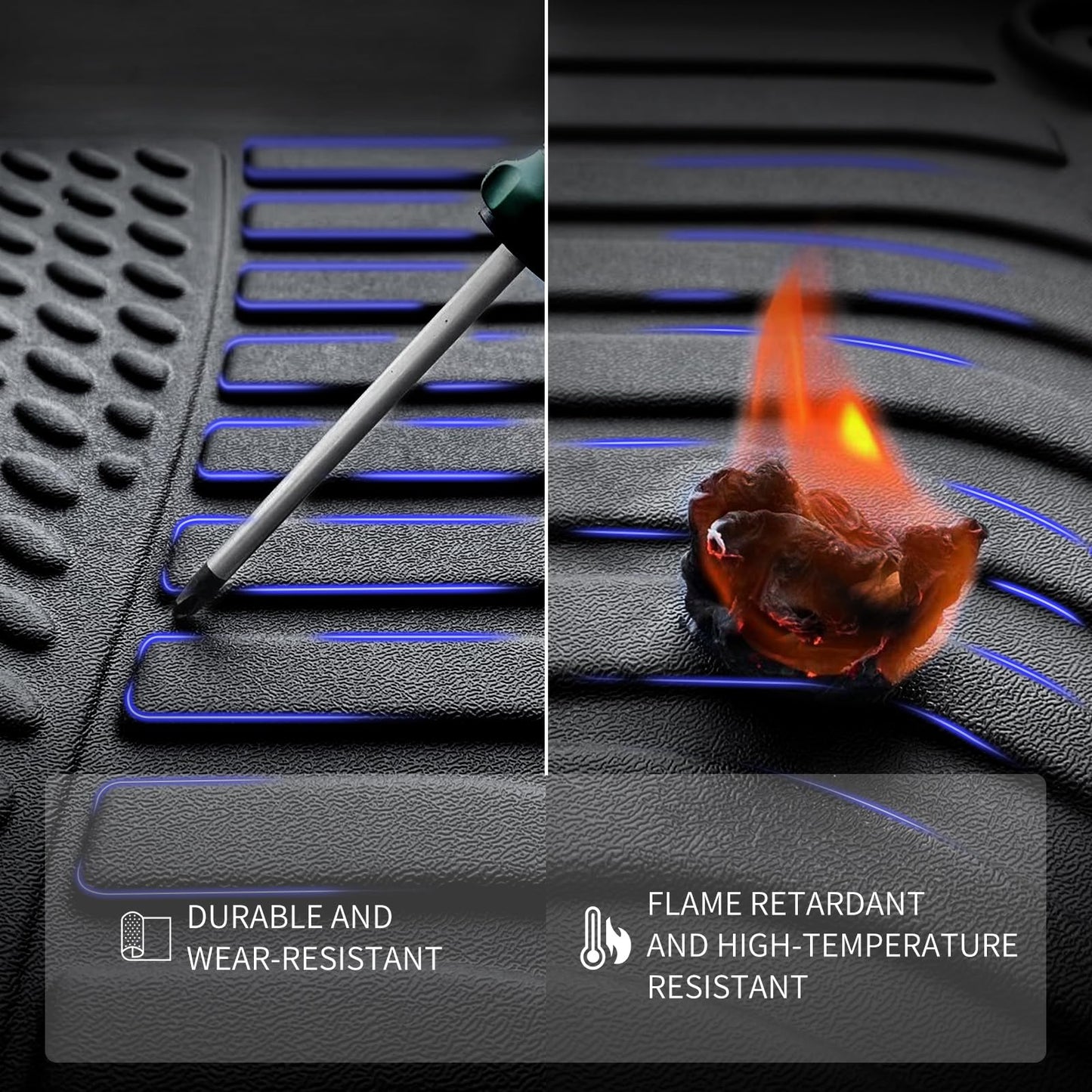 KELCSEECS® Floor Mats & Cargo Liner for 2026 2025 2024 2023 2022 Hyundai Tucson(Not Fit Hybrid) All Weather Car Mats Cargo Mat Floor Liners Trunk Mat Hyundai Tucson Trunk Liner Accessories Black