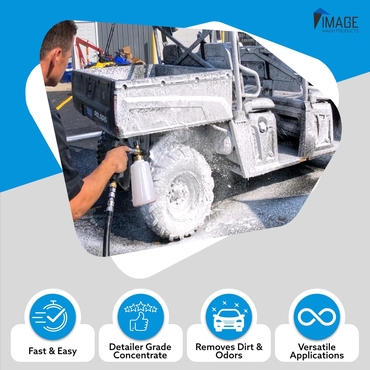 Image Wash Products All Purpose Foaming Degreaser - 5 Gal. - Works On Interior/Exterior Surfaces - Engine Bay Cleaner/Car Interior Cleaner/Tire Degreaser - Heavy Duty