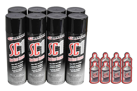 Maxima 78920 SC1 High Gloss Coating 17.2 FL. OZ. 508 mL - NET WT. 12 OZ Cleaner (8-Pack) + Scented Air Freshener (8-Pack)
