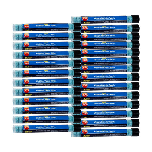 303 (230395) Products Automotive Instant Windshield Washer - 3x Cleaning Power - Super Concentrated Tablets - Just Add Water, 25 Tablet