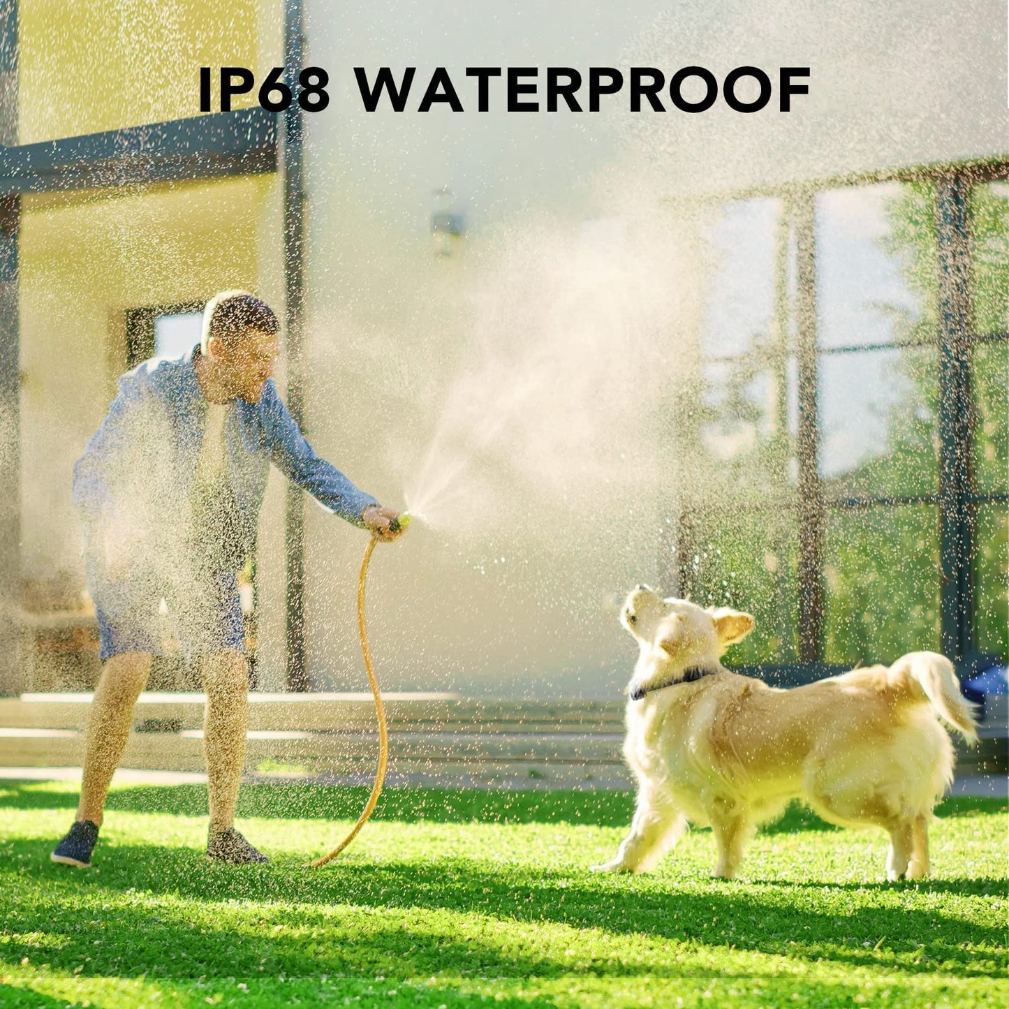 DOG CARE Dog Training Collar with Remote - Dog Shock Collar for All Dogs with 1800FT Remote, Rechargeable Dog Bark Collar with Beep/Vibration/Shock Modes, Security Lock, Rainproof