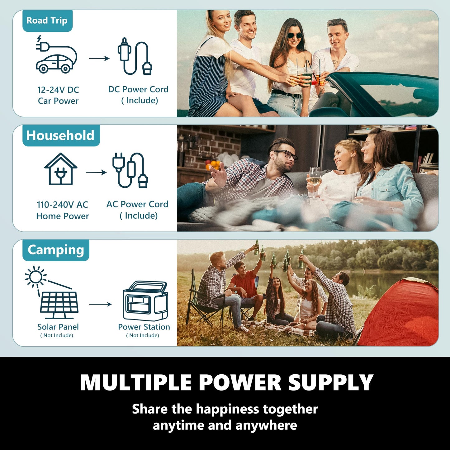 EUHOMY 12 Volt Refrigerator, 26 QT(25 L) Portable Freezer, Electric Cooler -4℉~68℉, 12V Car Fridge Reversible Door, Portable Freezer 12/24V DC & 100-240V AC for Camping, Truck, Travel