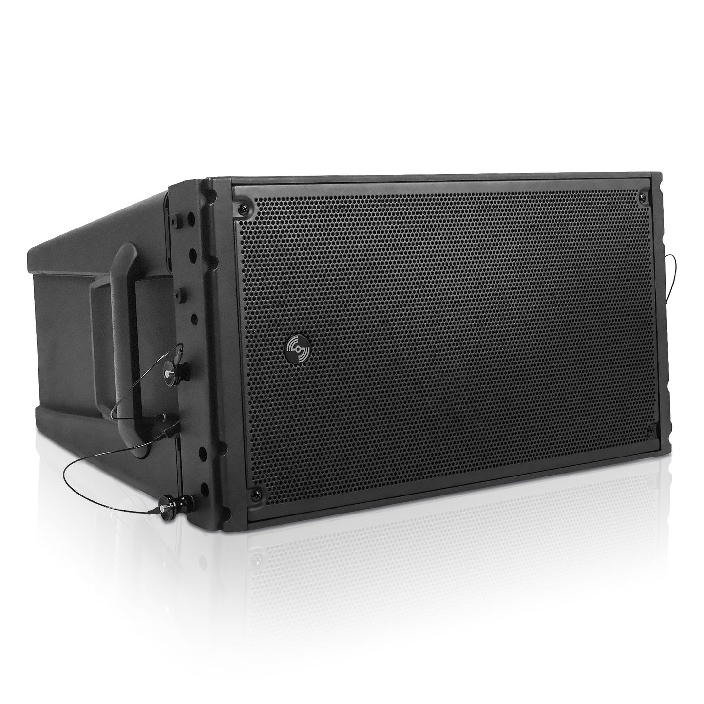 Sound Town ZETHUS Series Pair of Dual 8" Powered Line Array Speakers with Class-D Amplifier, DSP, for Lounge, Club, Bar, Theater, Restaurant, Church, Black(ZETHUS-A28PW-PAIR)