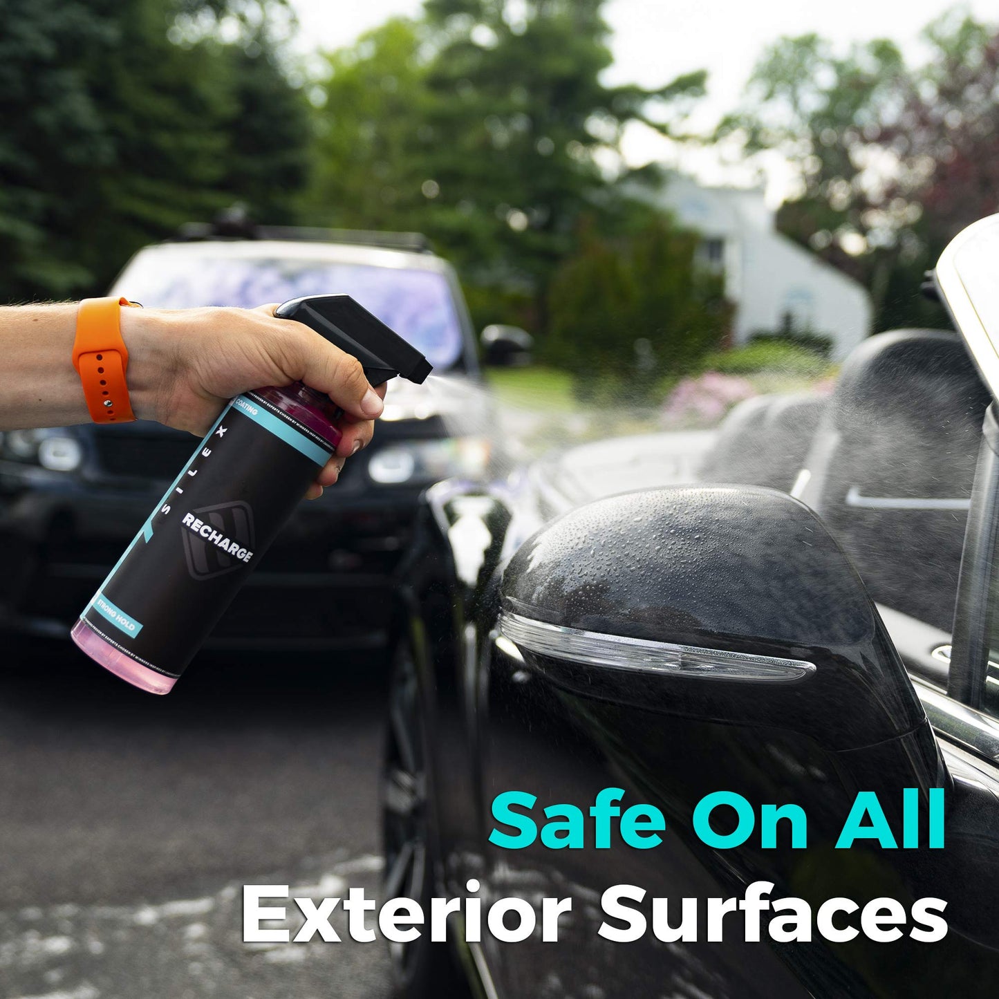 HydroSilex Recharge Car Ceramic Coating - Protective Ultra Hydrophobic Ceramic Detail Spray Replaces Wax & Sealants - DIY Friendly Car Care Products That Provide 6 Months of Protection - 128 Ounces