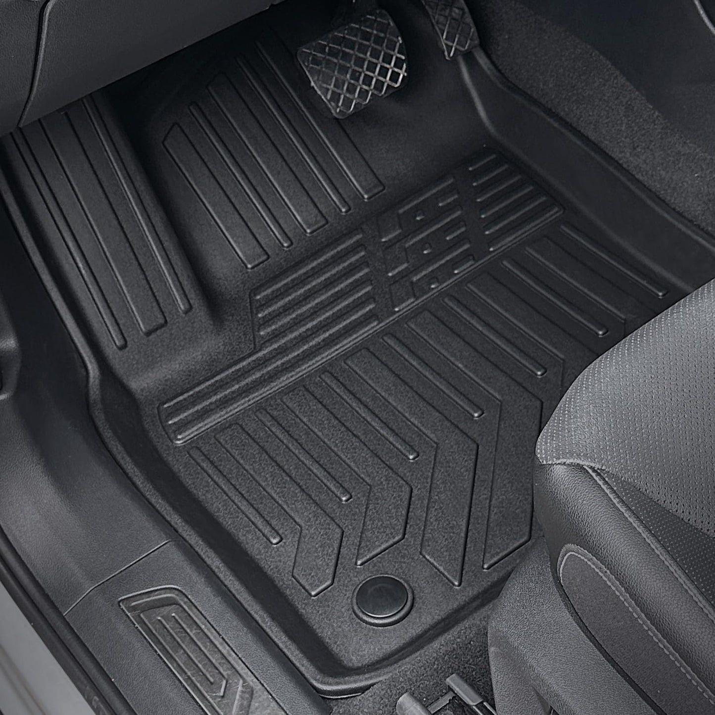 GALVAGNITE Floor Mats for 2018-2024 2025 Volkswagen VW Atlas 7 Seats(Not for Cross Sport), All Weather TPE Trunk Mat Cargo Liner with Backrest Mat for Atlas Accessories