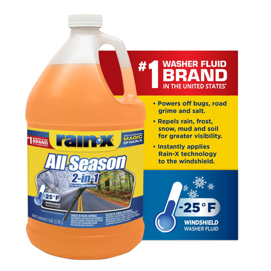 Rain-X All Season 2-In-1 Windshield Washer -25°F - 1 Gallon