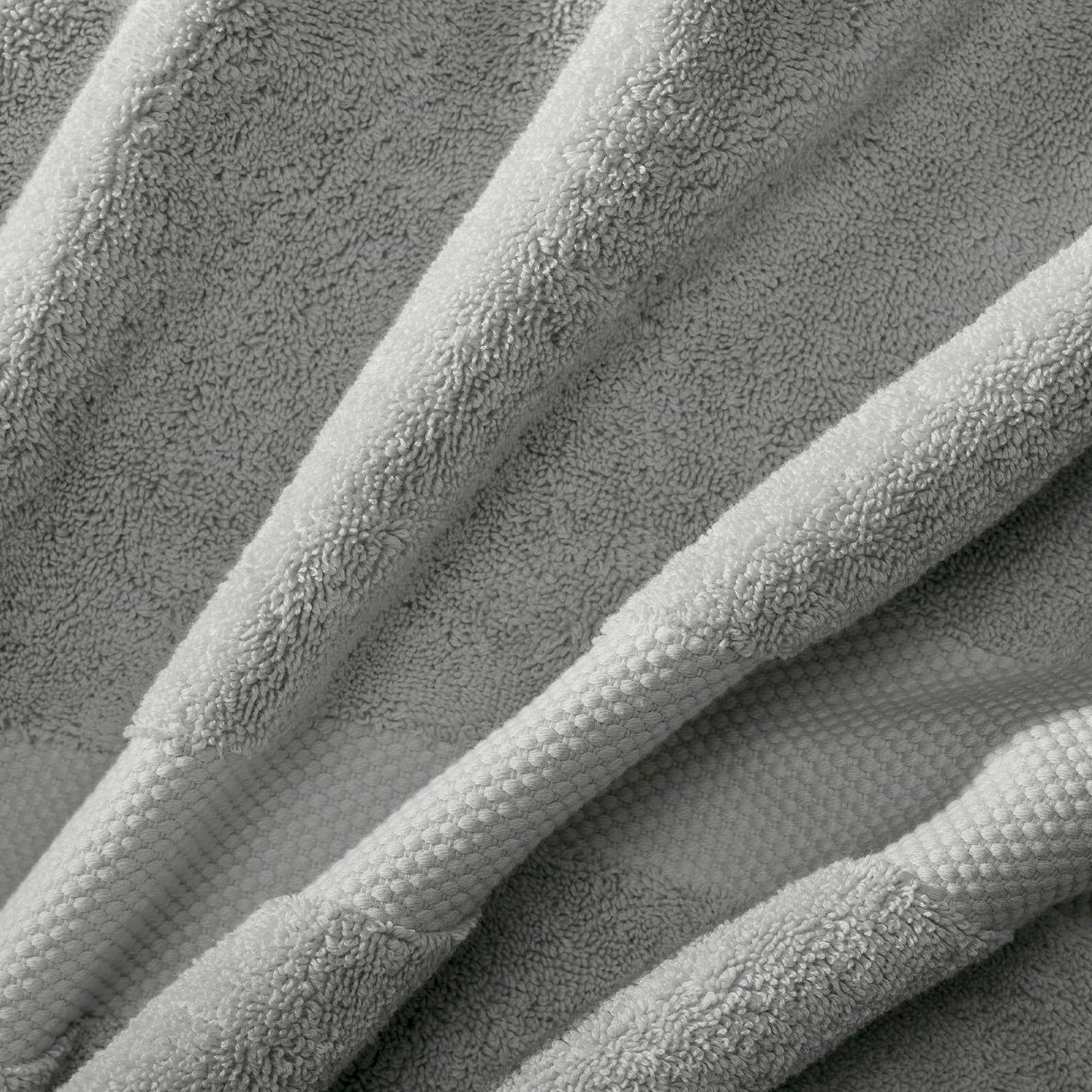 BOLL & BRANCH Plush Bath Towel Set - Shore - 6 Piece - Includes 2 Bath Towels, 2 Hand Towels & 2 Washcloths - 100% Organic Cotton - Ultra Soft & Luxurious - Quick Absorbing