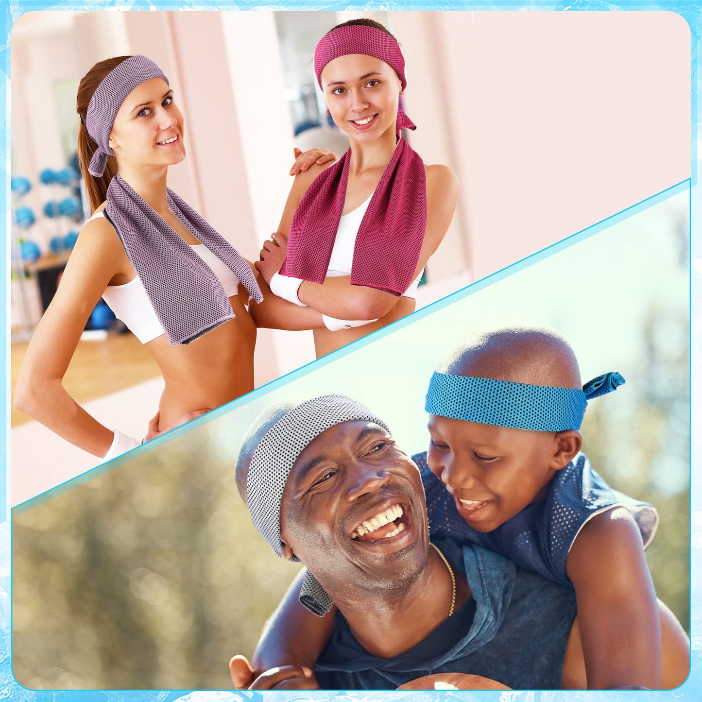 Maitys 800 Pcs Cooling Towel for Neck and Face, 32 x 12 Inch Microfiber Ice Towel for Hot Weather Chilly Breathable Sport Rags for Athletes Gym Yoga Running Camping Workout