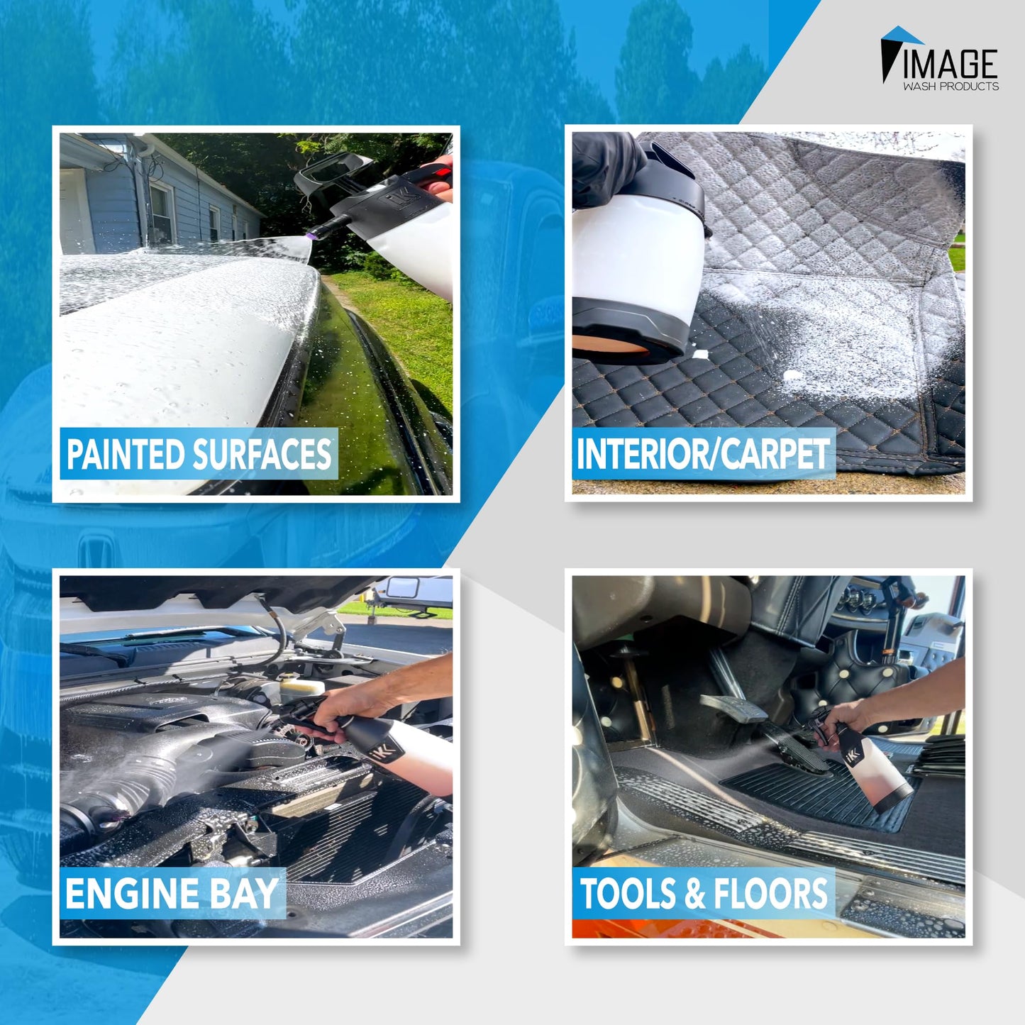 Image Wash Products All Purpose Foaming Degreaser - 5 Gal. - Works On Interior/Exterior Surfaces - Engine Bay Cleaner/Car Interior Cleaner/Tire Degreaser - Heavy Duty