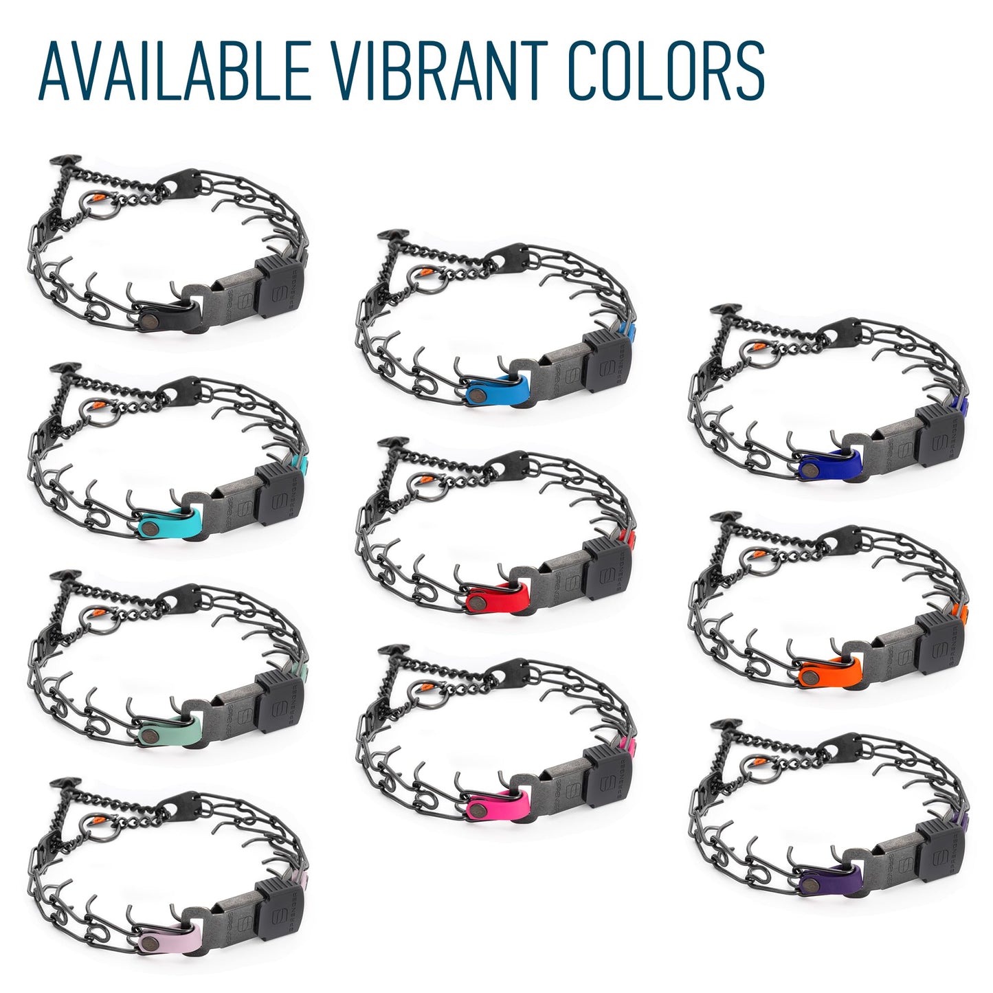 Herm Sprenger Black Stainless Steel Dog Collar with Quick Release ClicLock Buckle and Biothane Insert Training Collar Made in Germany (Black, 16in x 2.25mm(Neck Size up to 13-14in))