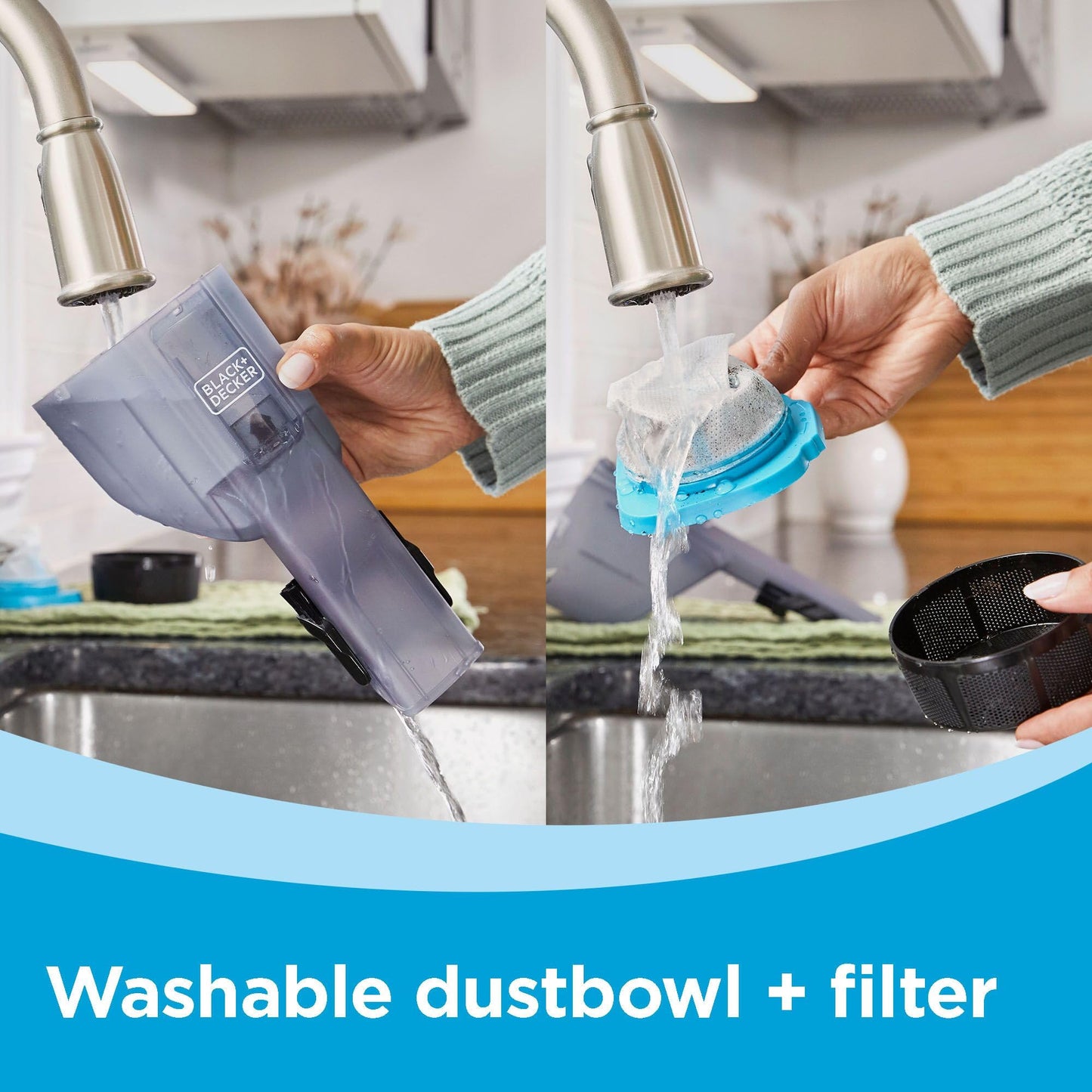 BLACK+DECKER dustbuster Blast Cordless Handheld Vacuum, Home and Car Vacuum (HNVD220J00)