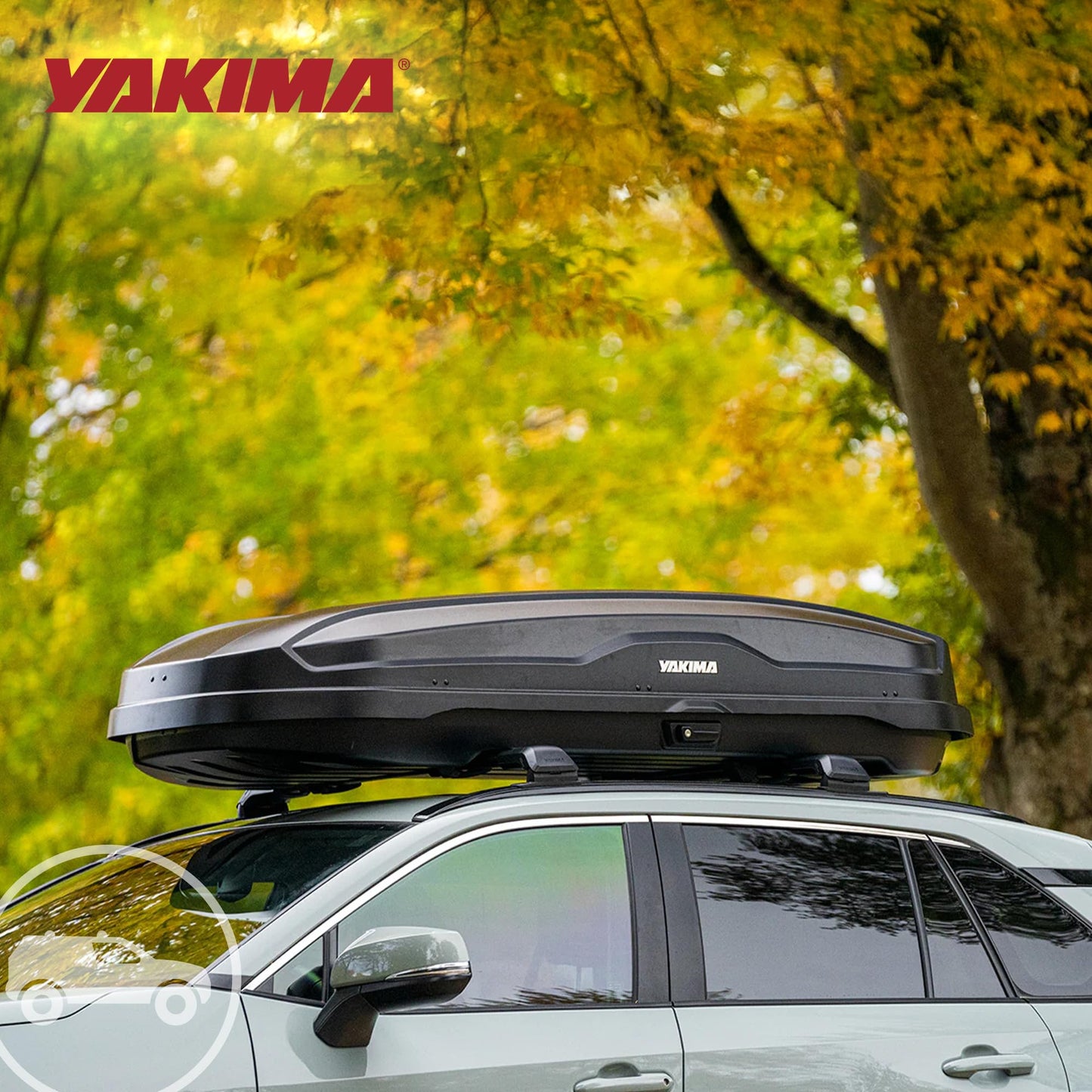 Yakima SkyBox NX XL 18 Roof Top Cargo Carrier, 18 Cubic Feet, Black – Vehicle Rooftop Hard Shell Travel Storage Box with Dual Sided Opening, SKS Locks and Universal Mounting