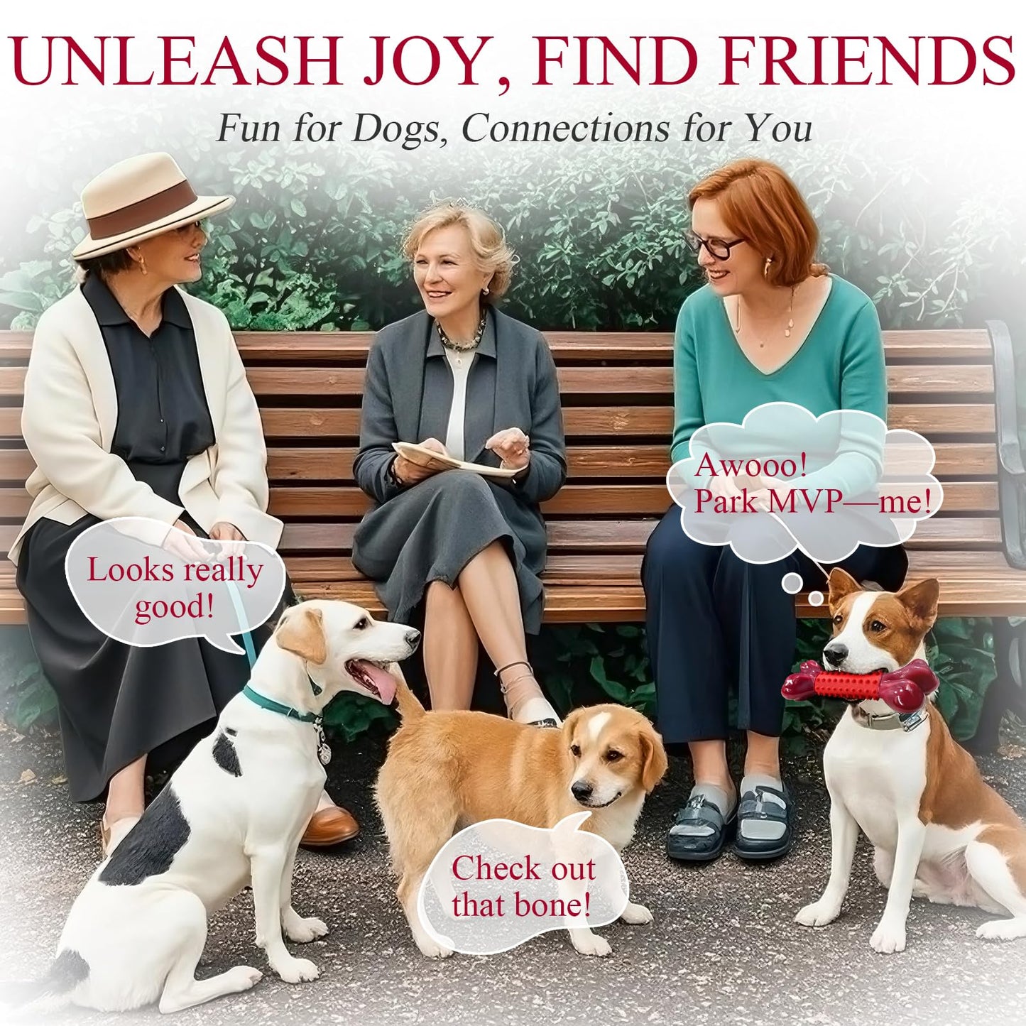 Apasiri Tough Dog Toys for Aggressive Chewers Beef Flavor: 8" Dog Chew Bone for Large Breed, Nylon & Rubber Chew Toy for Medium Large Dogs